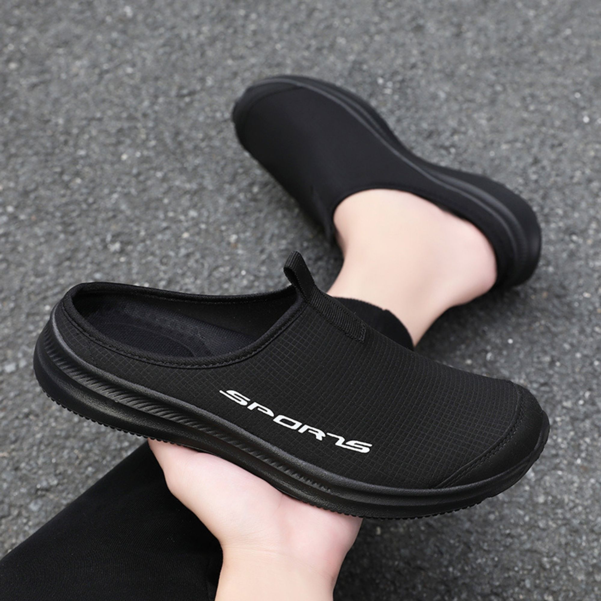 BERANMEY Men’s Slip-On Mules Loafers Lightweight Casual Shoes