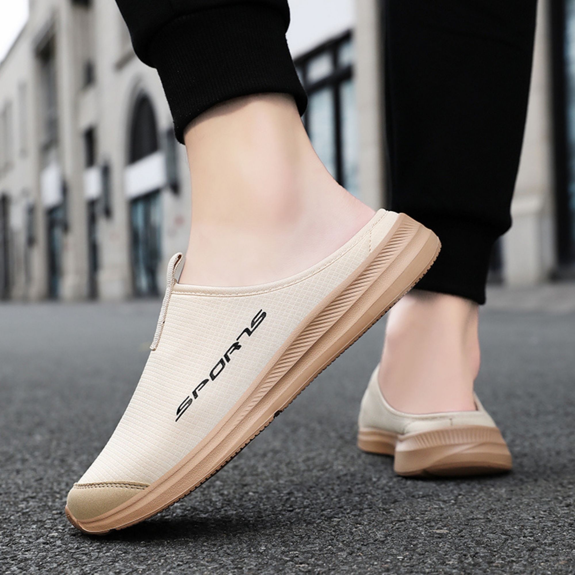 BERANMEY Men’s Slip-On Mules Loafers Lightweight Casual Shoes