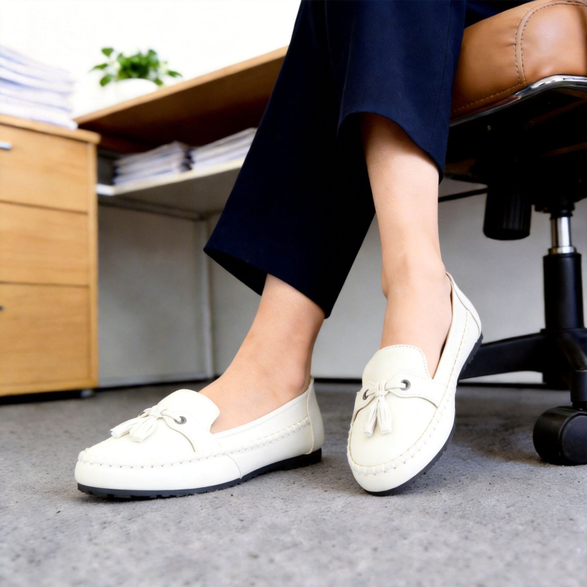 BERANMEY Casual Loafers for Women Dressy Tassel Slip On