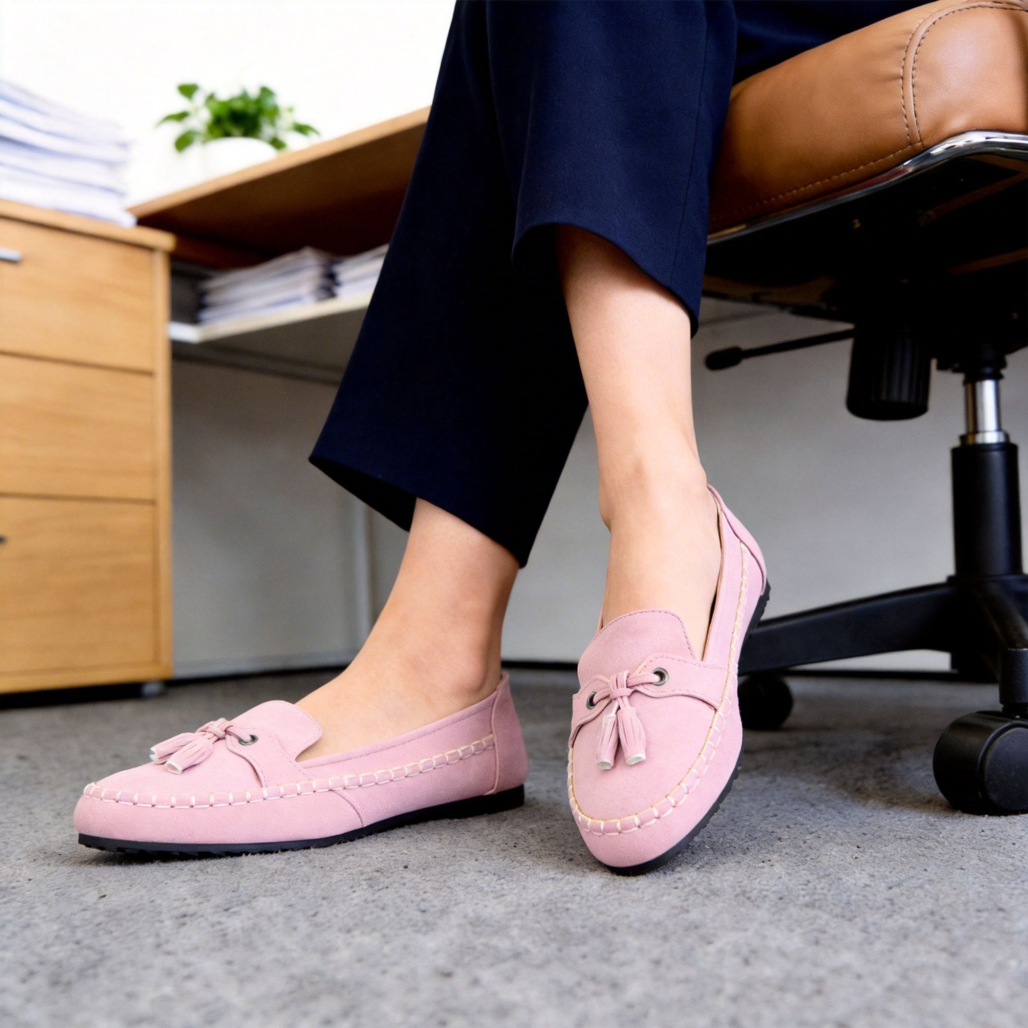 BERANMEY Casual Loafers for Women Dressy Tassel Slip On