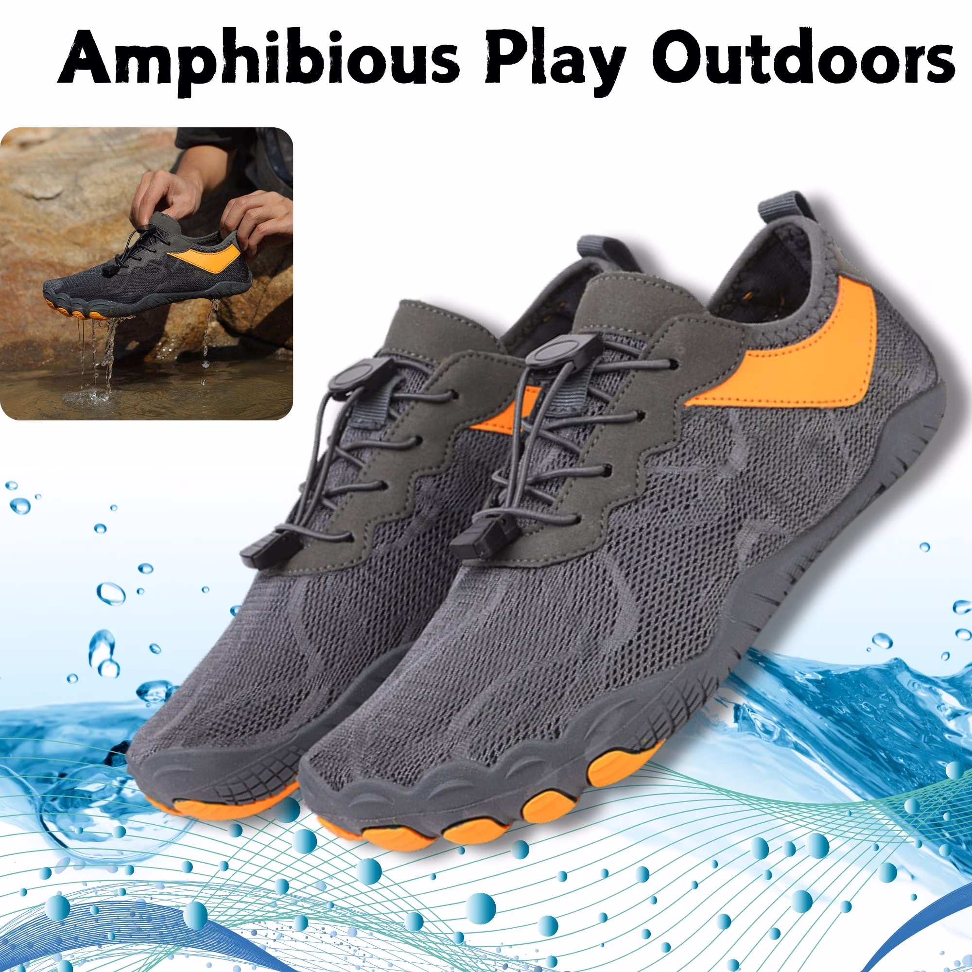 Women's Lightweight Sport Barefoot Shoes for Swim Beach