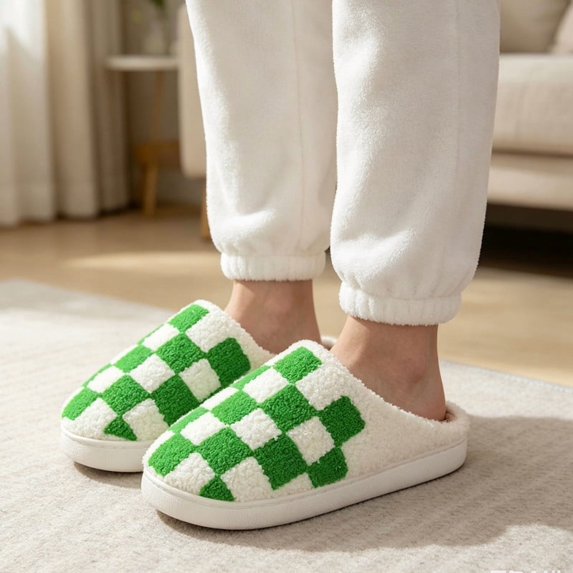 House Slippers for Women & Men Slip on Womens Slippers