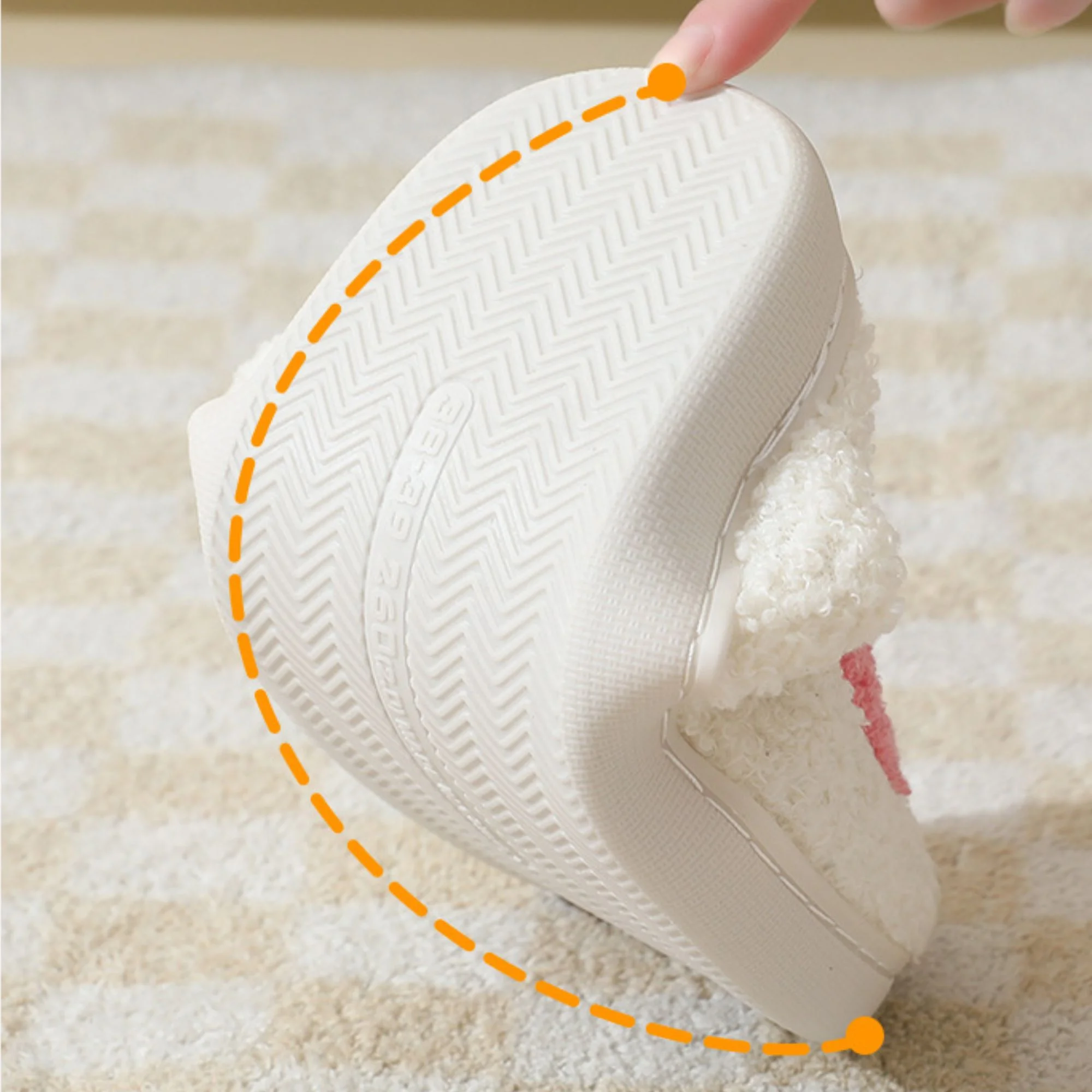 Soft Plush Comfy Cute Smile Face Slippers