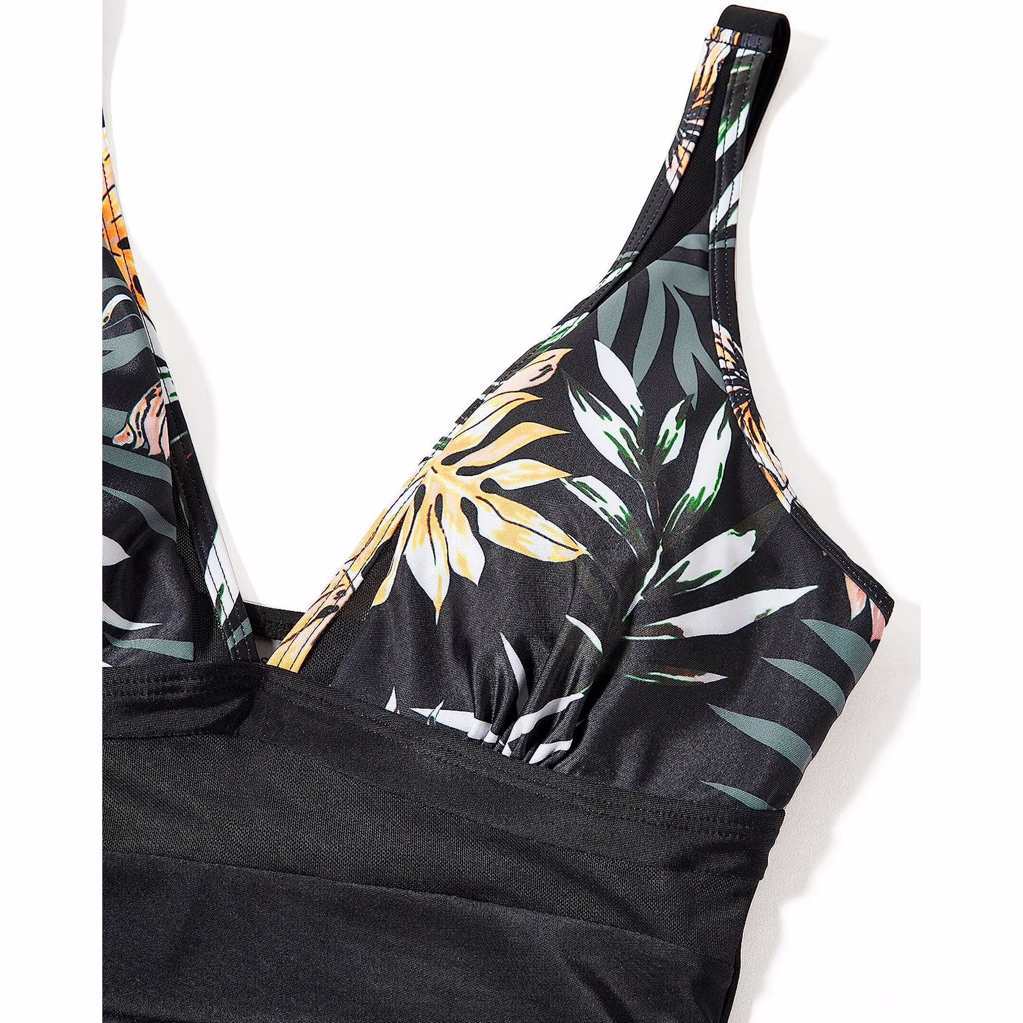 Sexy Mesh Tummy Control One-Pieces Swimwear for Women