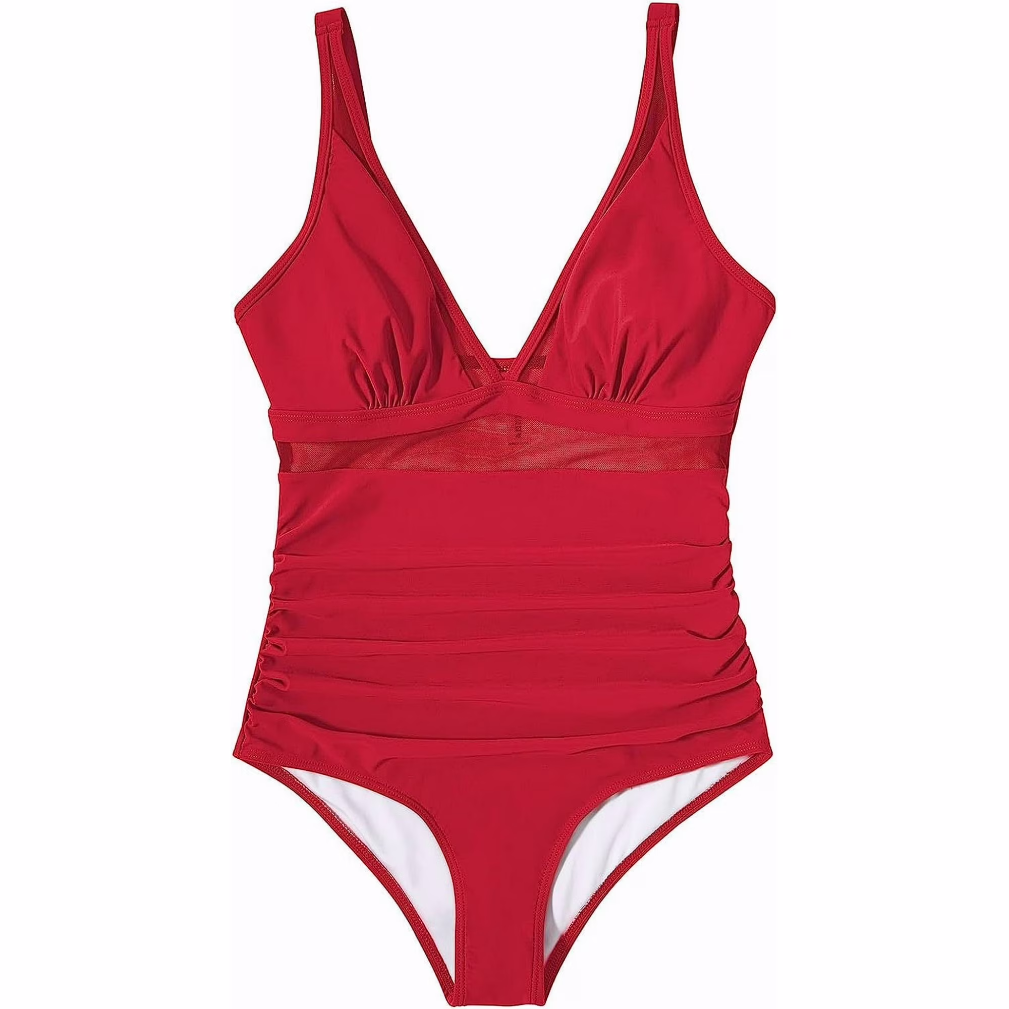 Sexy Mesh Tummy Control One-Pieces Swimwear for Women