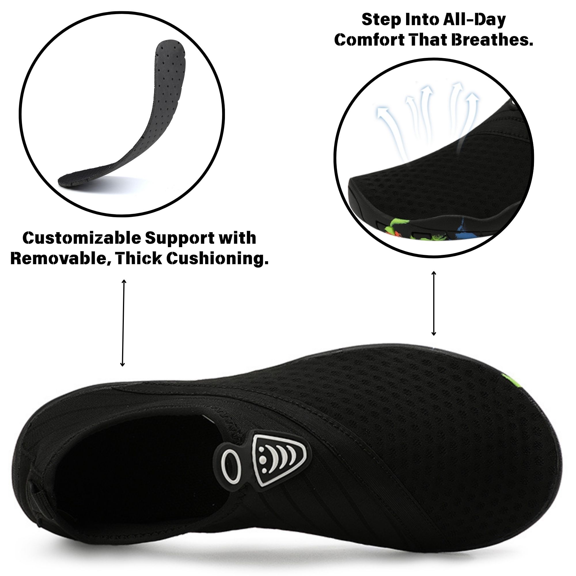 BERANMEY Barefoot Shoes for Women Men Wide Toe Box Water Shoes Quick-Dry 