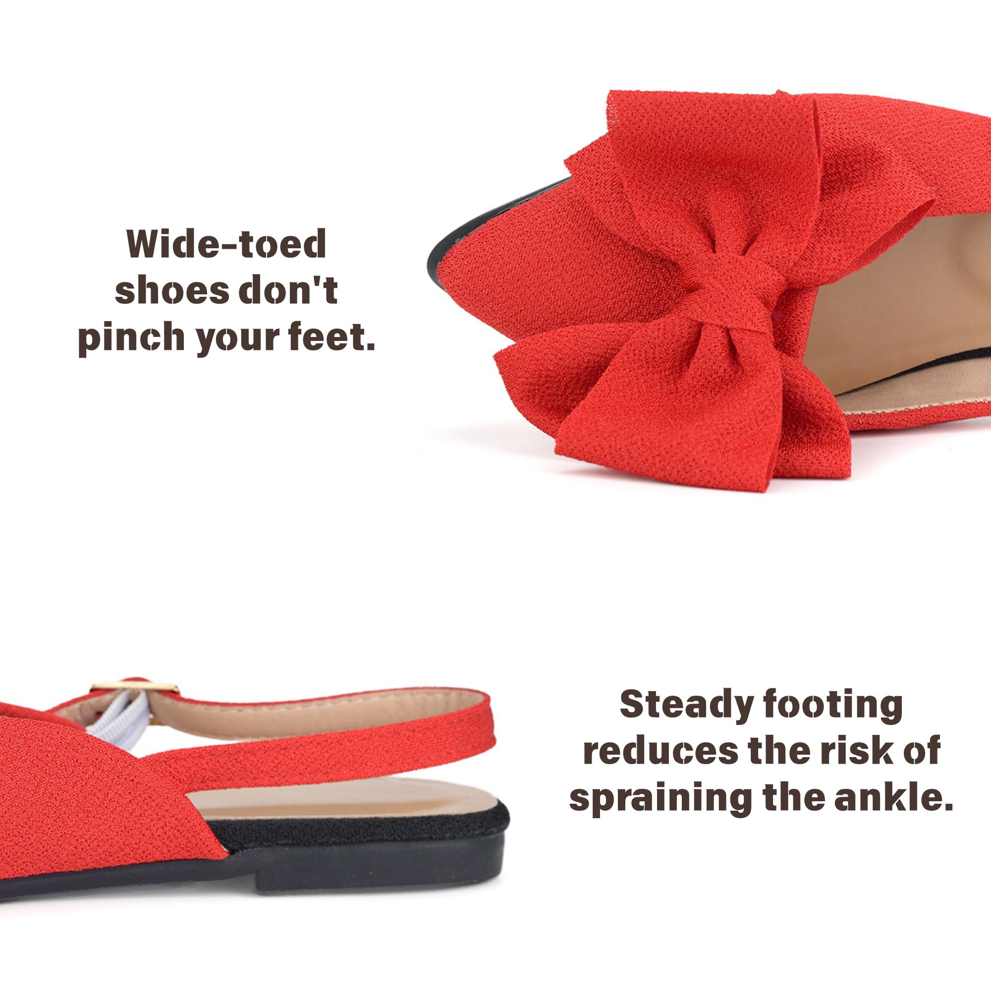 BERANMEY Women's Ballet Flats Mary Jane Shoes