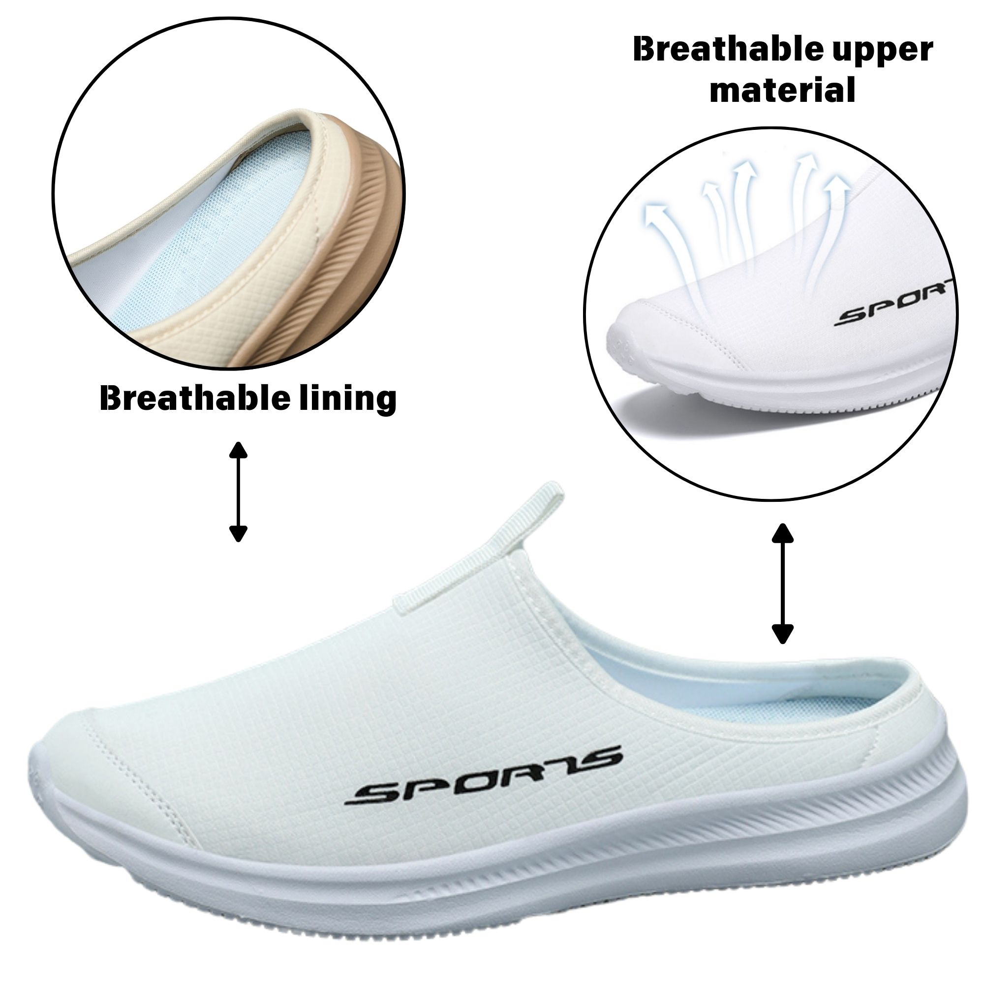 BERANMEY Men’s Slip-On Mules Loafers Lightweight Casual Shoes