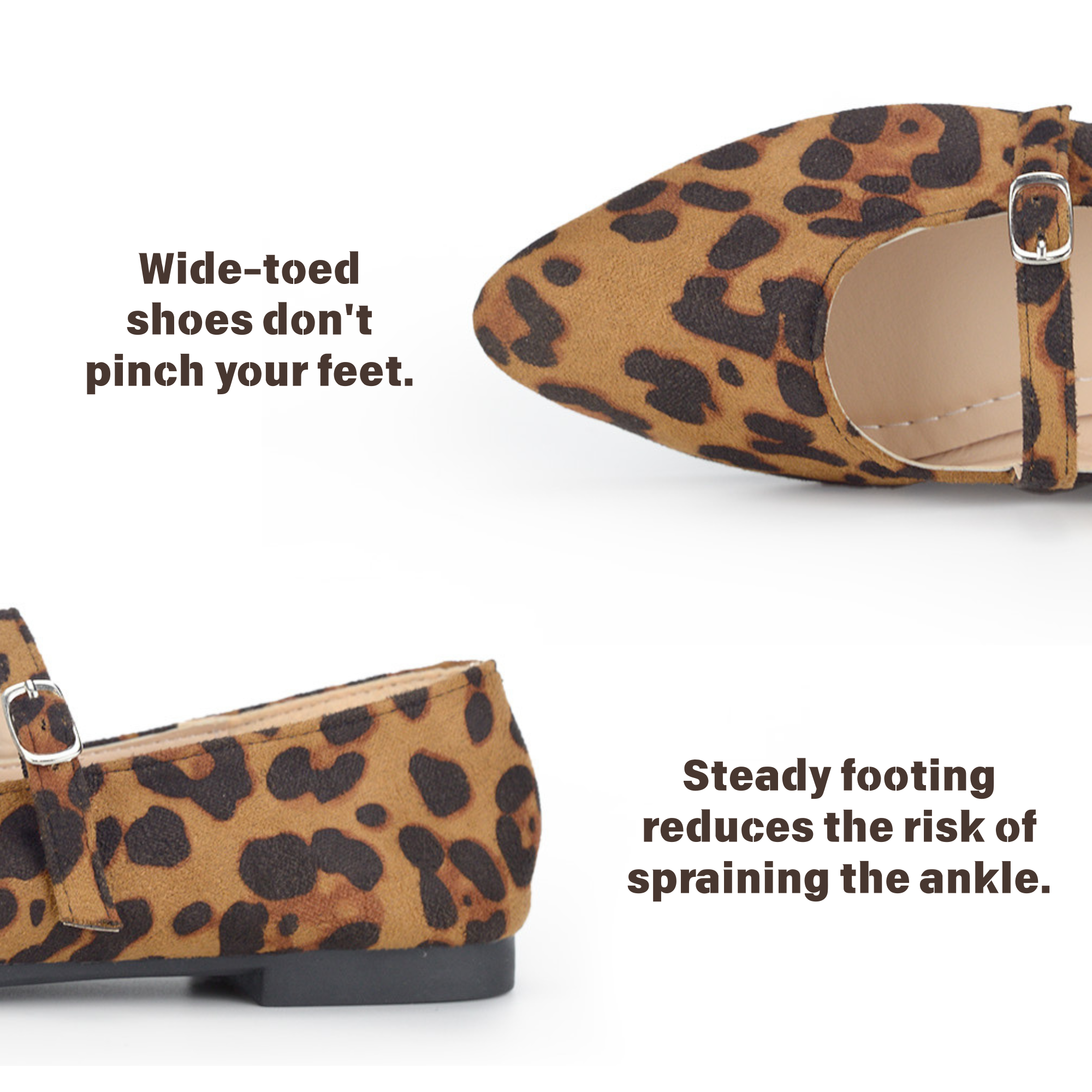 BERANMEY Women’s Mary Jane Ballet Flats Full-Back Slip-On