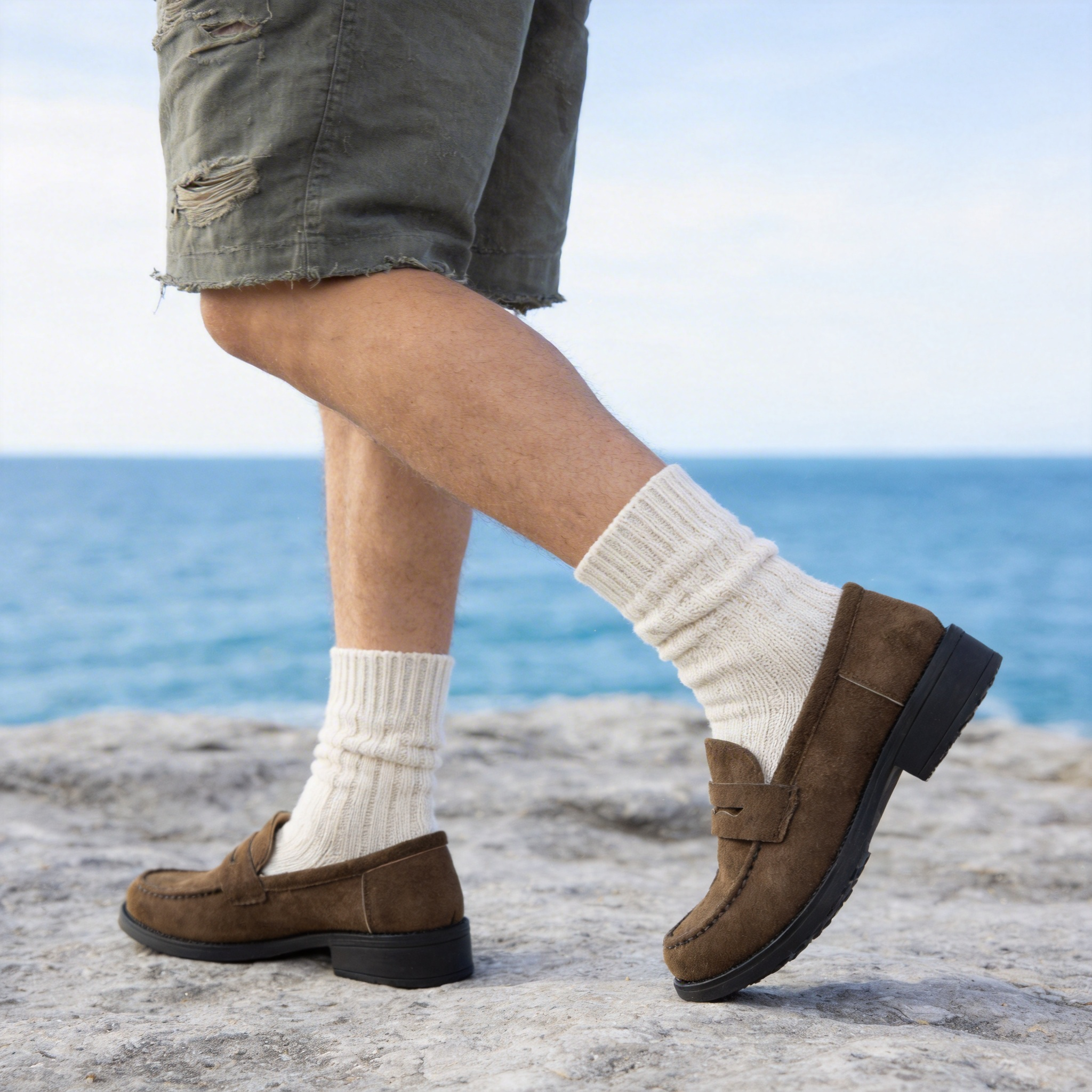 BERANMEY Loafers for Women Platform Slip-On