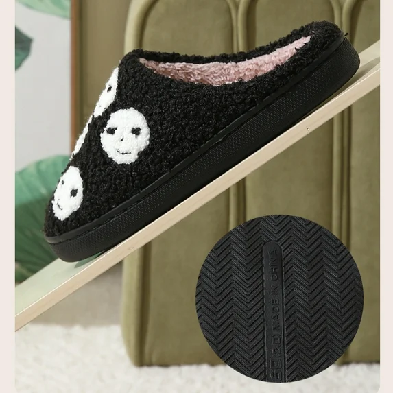 Soft Plush Halloween Slippers for Women and Men