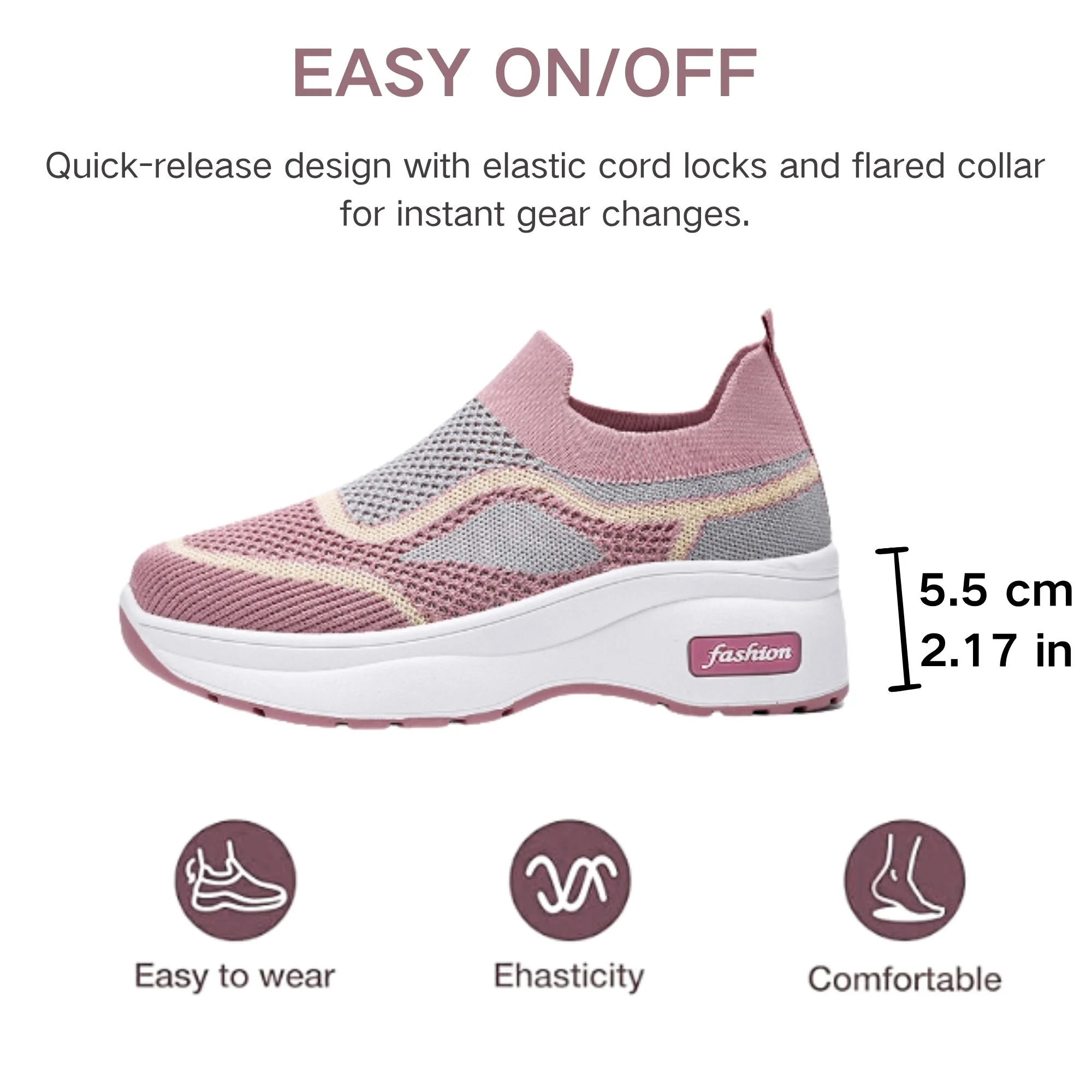 Women's Slip On Walking Shoes Lightweight