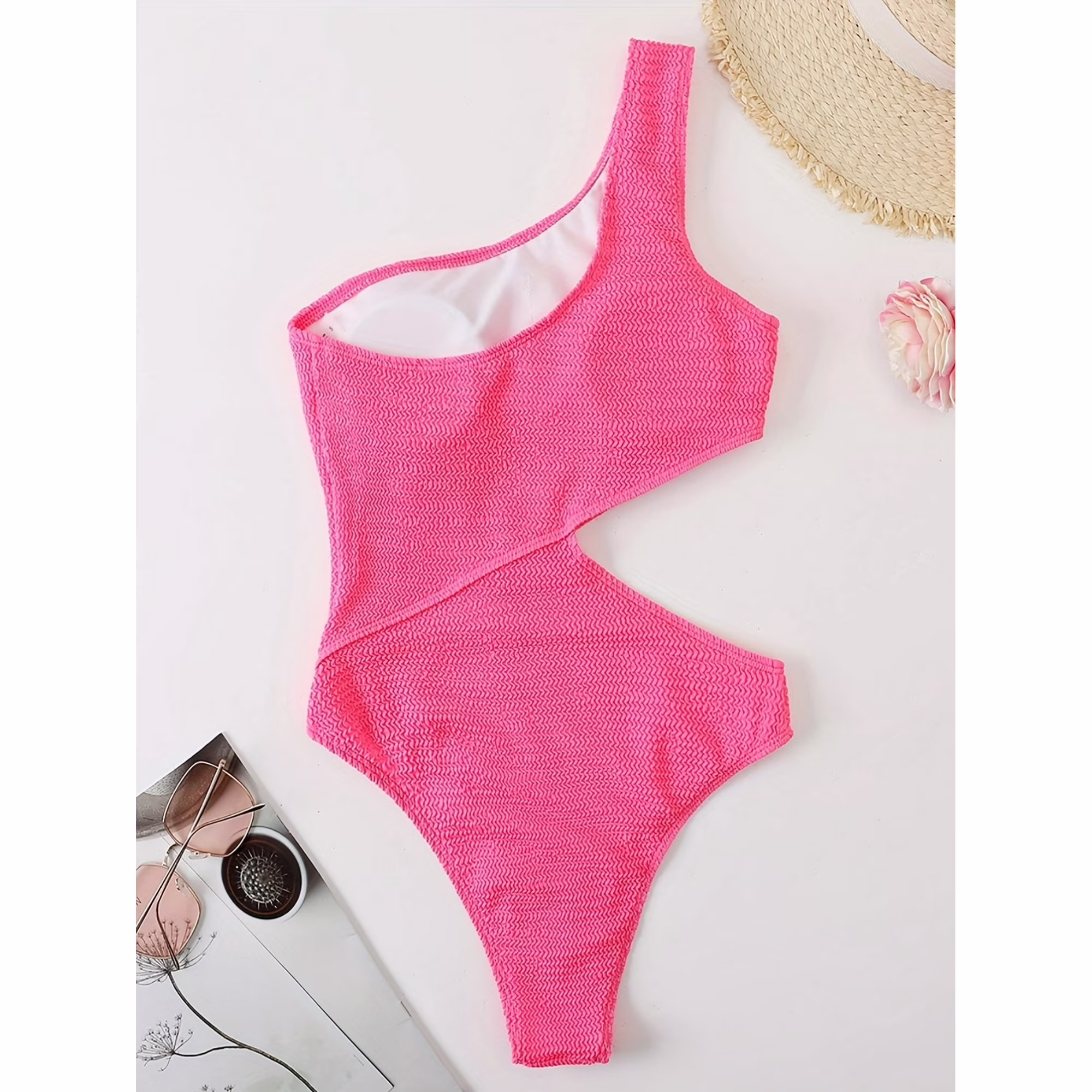 Women's High Waisted Sexy Hollow Cut Out Design One Piece Swimsuits