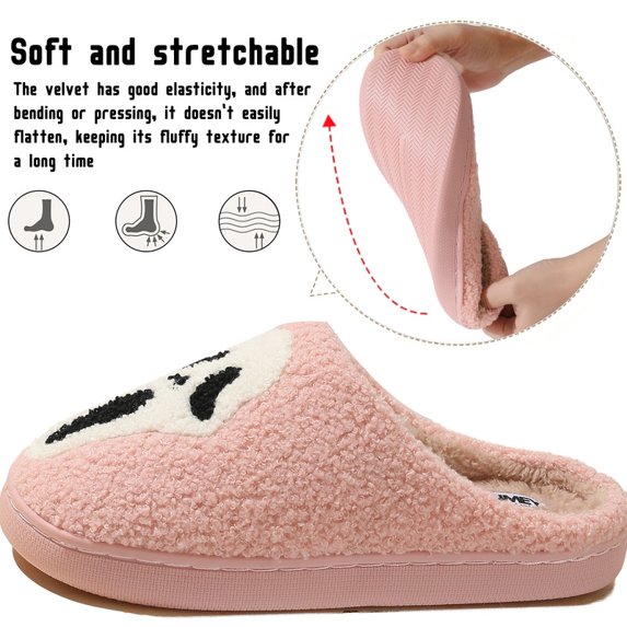 Halloween Slippers for Women and men WhiteFace