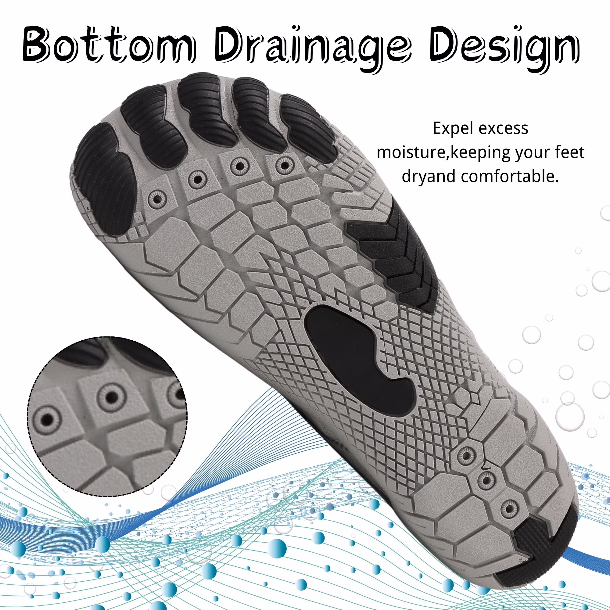 Women's Lightweight Sport Barefoot Shoes for Swim Beach