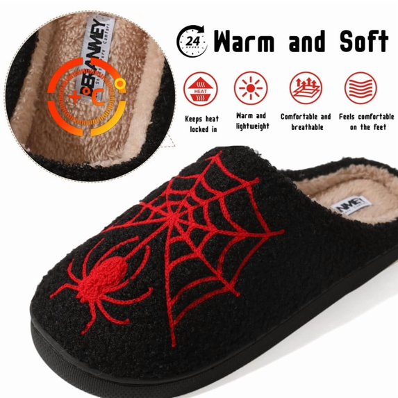 Halloween Slippers for Women and Men RedSpider