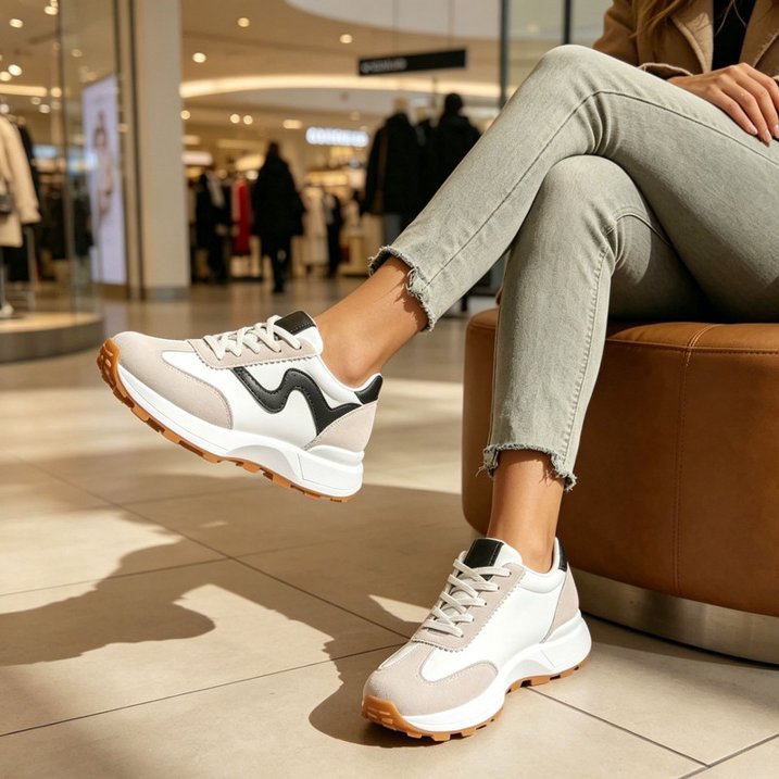 Lightweight Non-Slip Platform Sneakers for Women