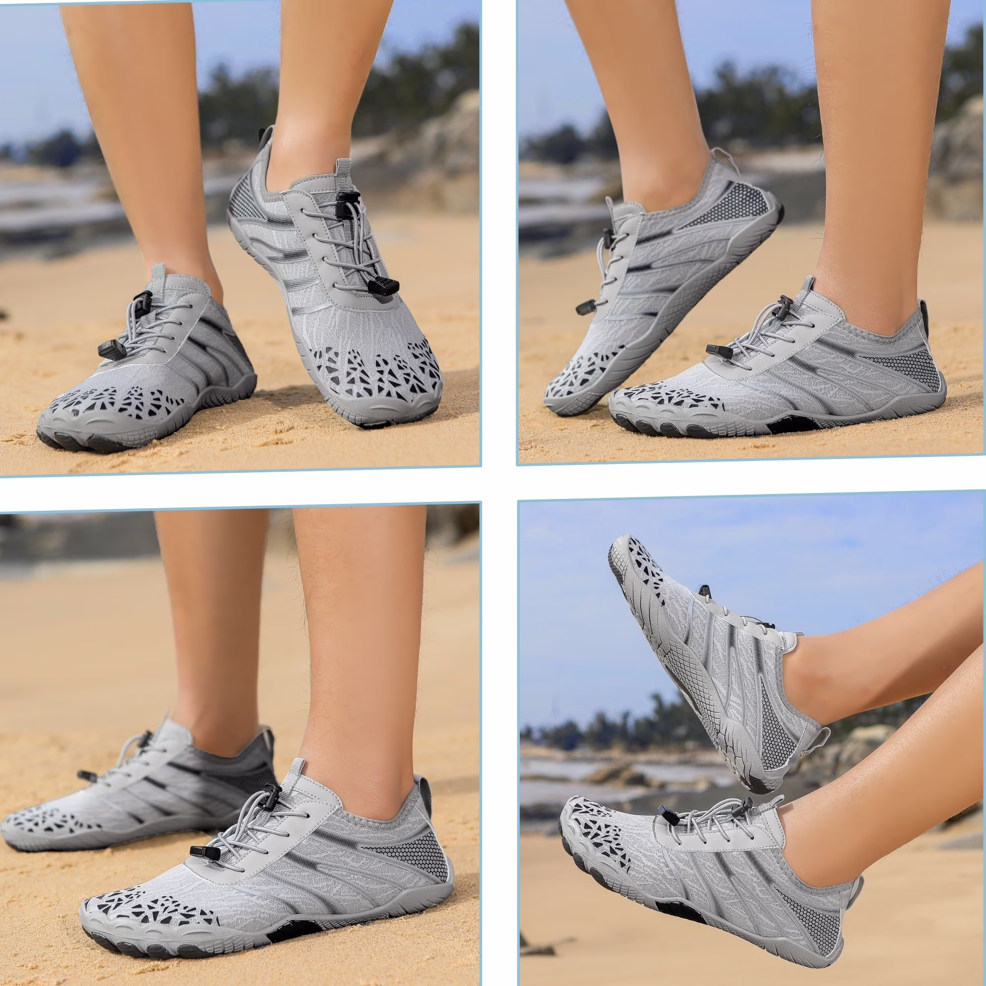 Women's Lightweight Sport Barefoot Shoes for Swim Beach