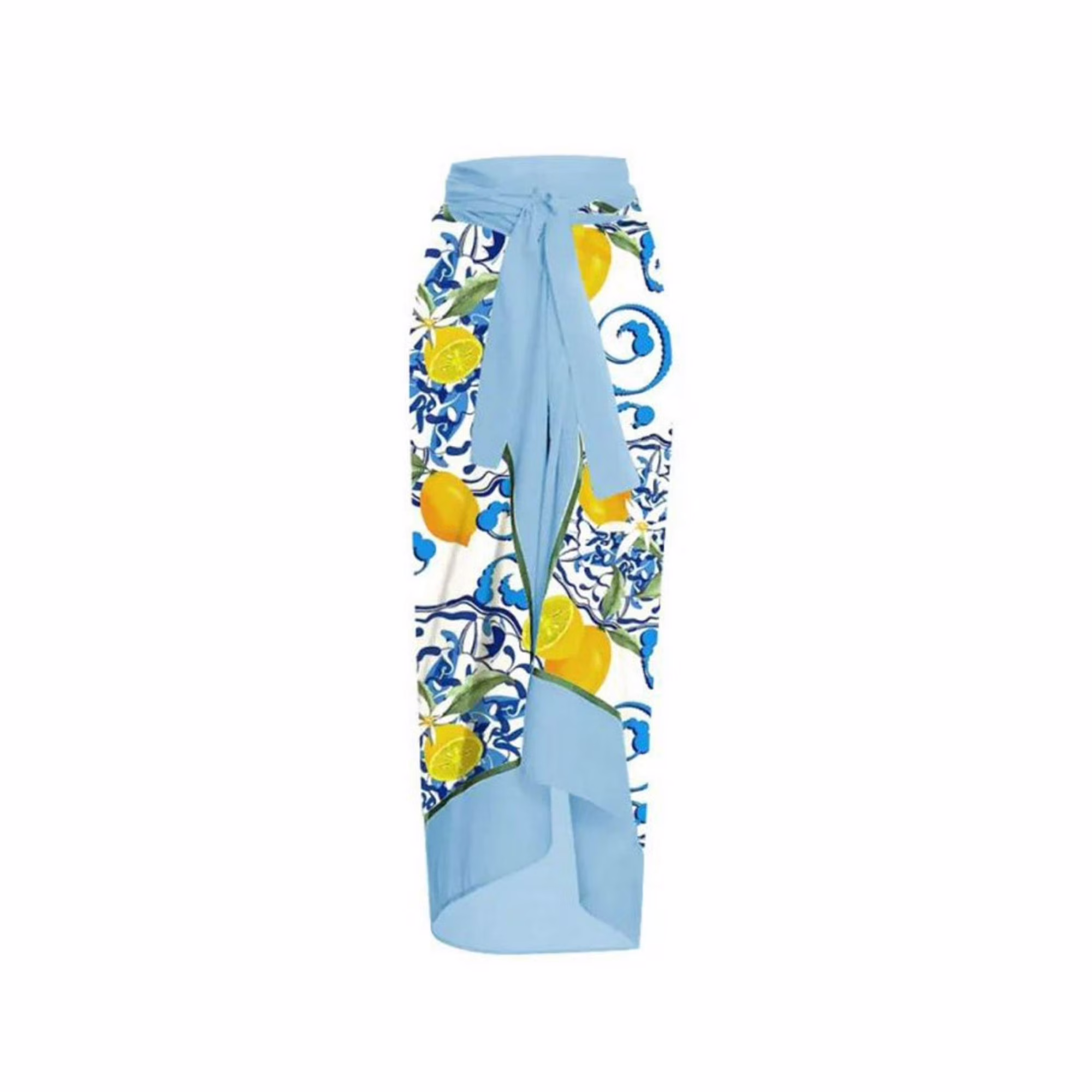 Women's One Piece Swimsuit with Cover up Beach Skirt Sarong