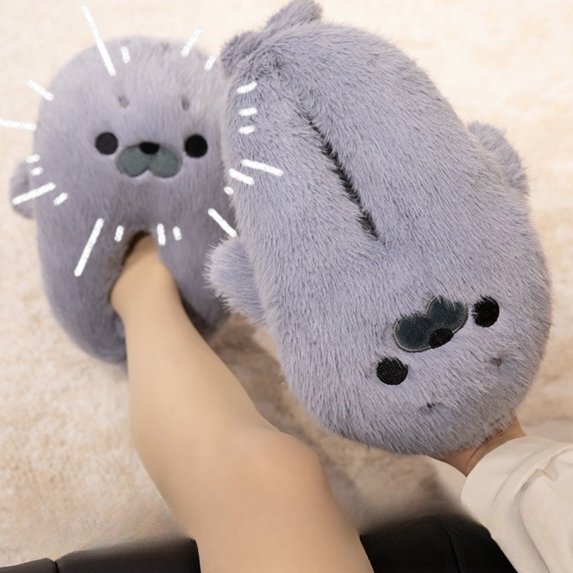 Cute Seal Slippers for Women 3D Cartoon Animal House Slippers