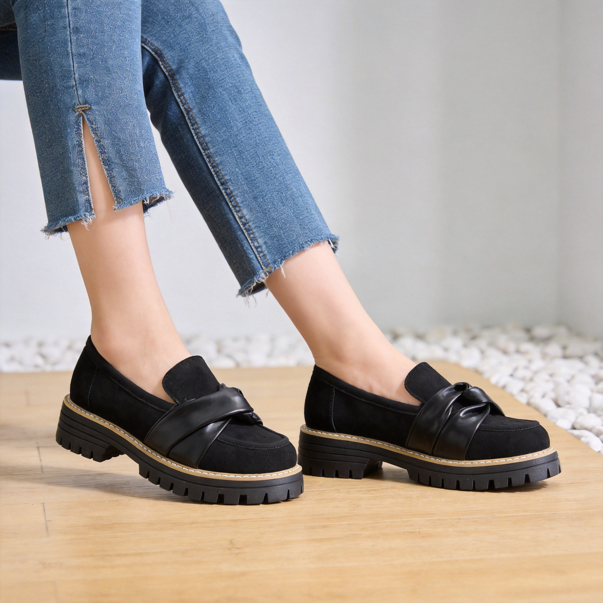 BERANMEY Loafers for Women Platform Loafers for Women Dressy 