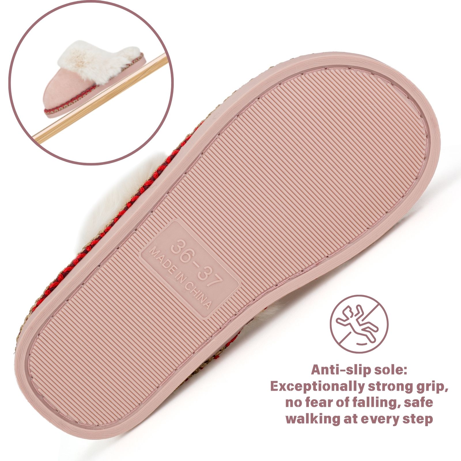 Women's Fuzzy Memory Foam Slippers Ultra Plush Warmth