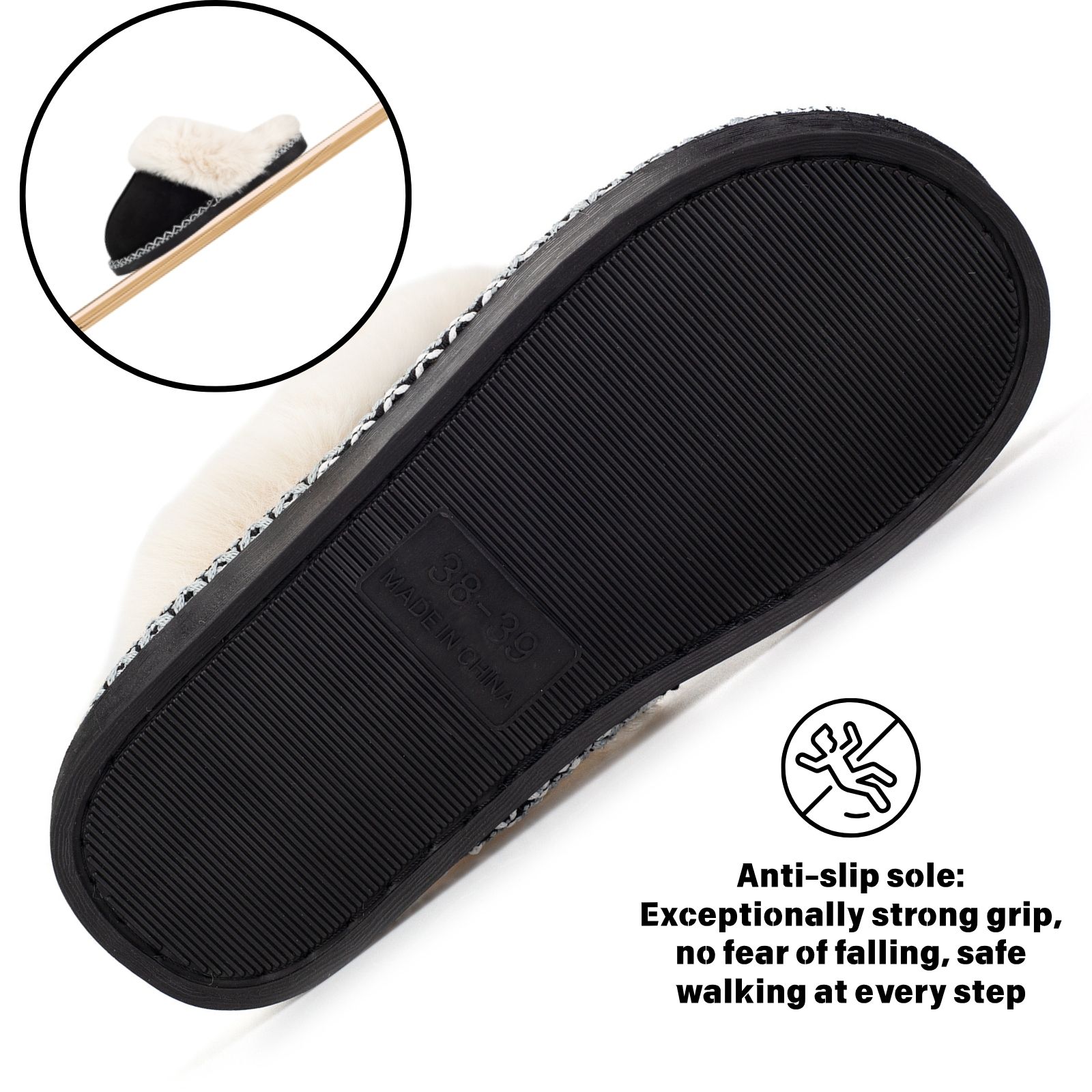 Women's Fuzzy Memory Foam Slippers Ultra Plush Warmth