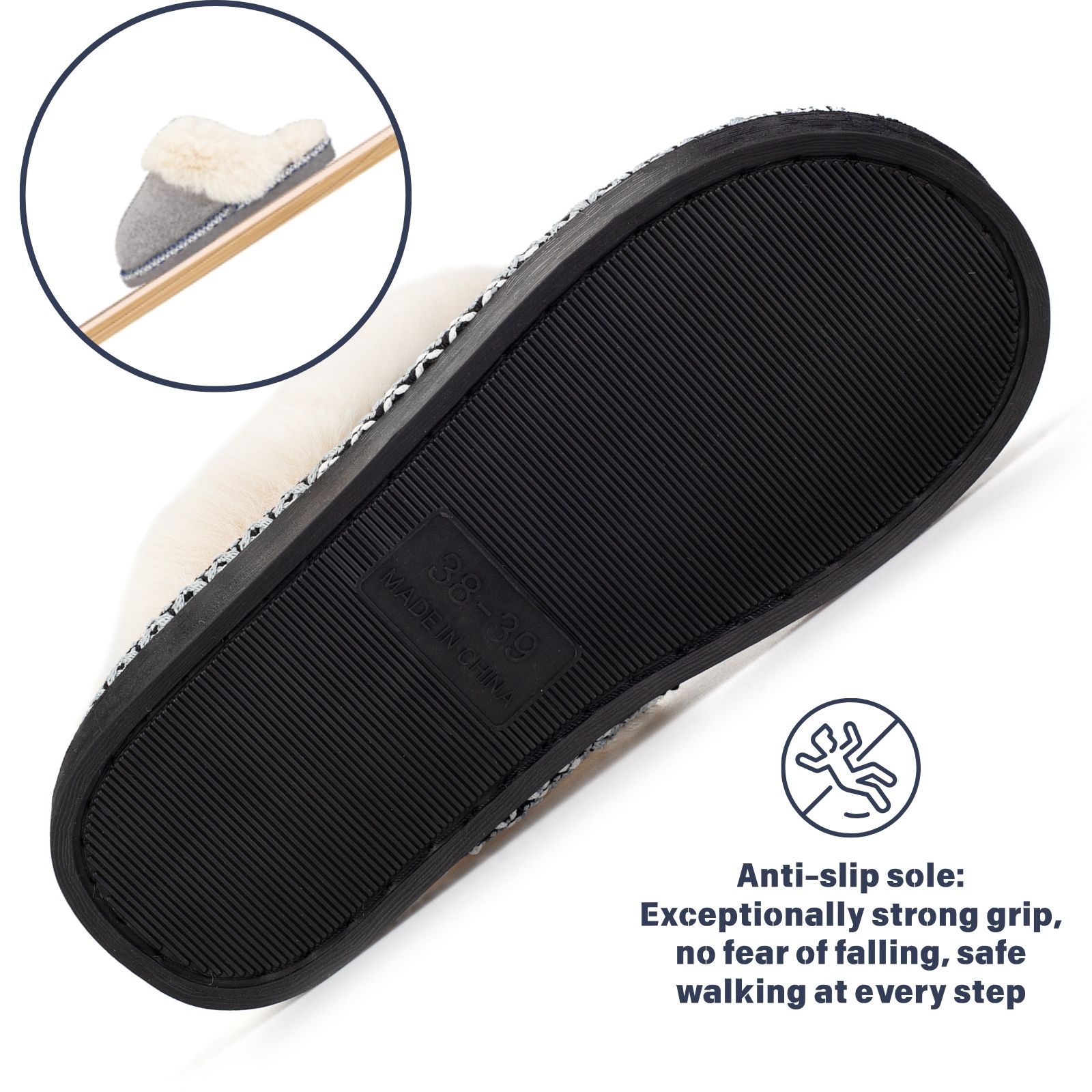 Women's Fuzzy Memory Foam Slippers Ultra Plush Warmth