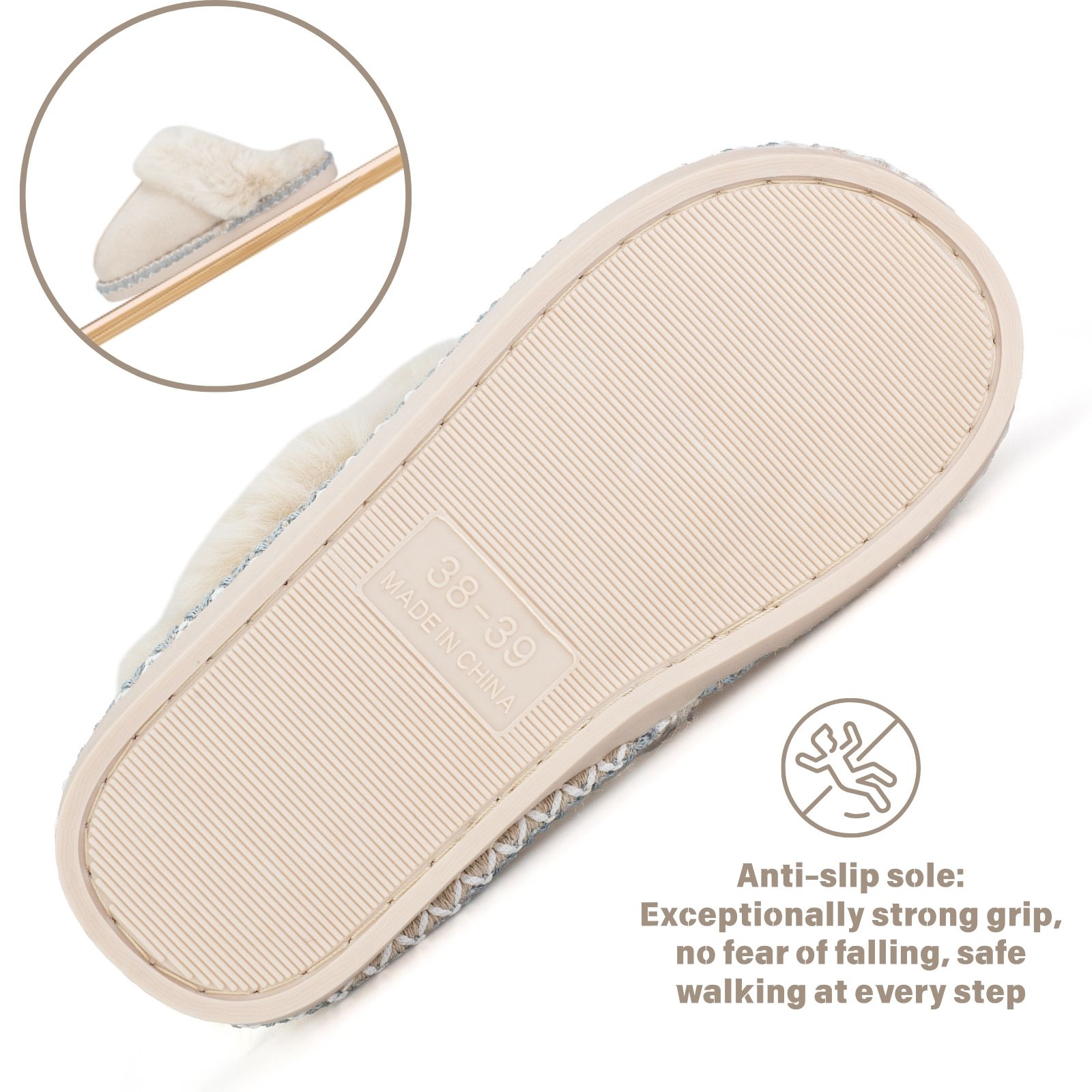 Women's Fuzzy Memory Foam Slippers Ultra Plush Warmth