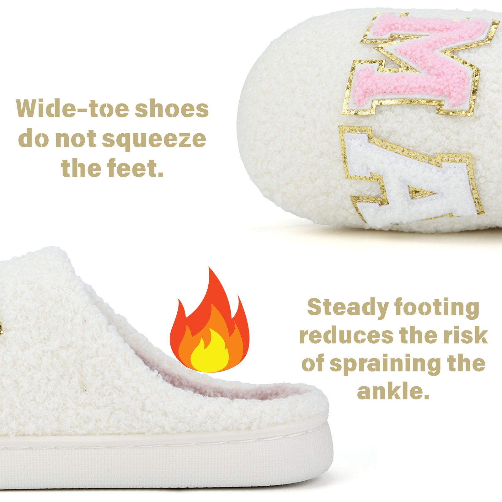  MAMA Bear Slippers for Women Warm Memory Foam