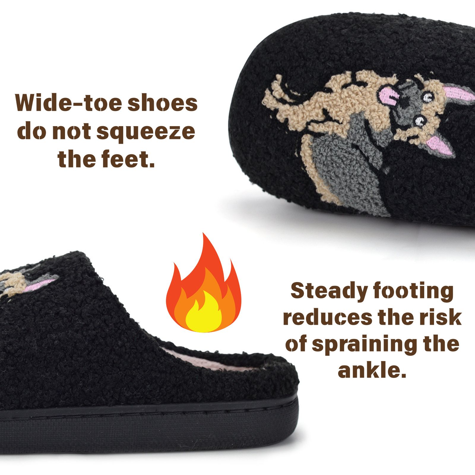 Cute Animal Puppy Butterfly Dogs Slippers