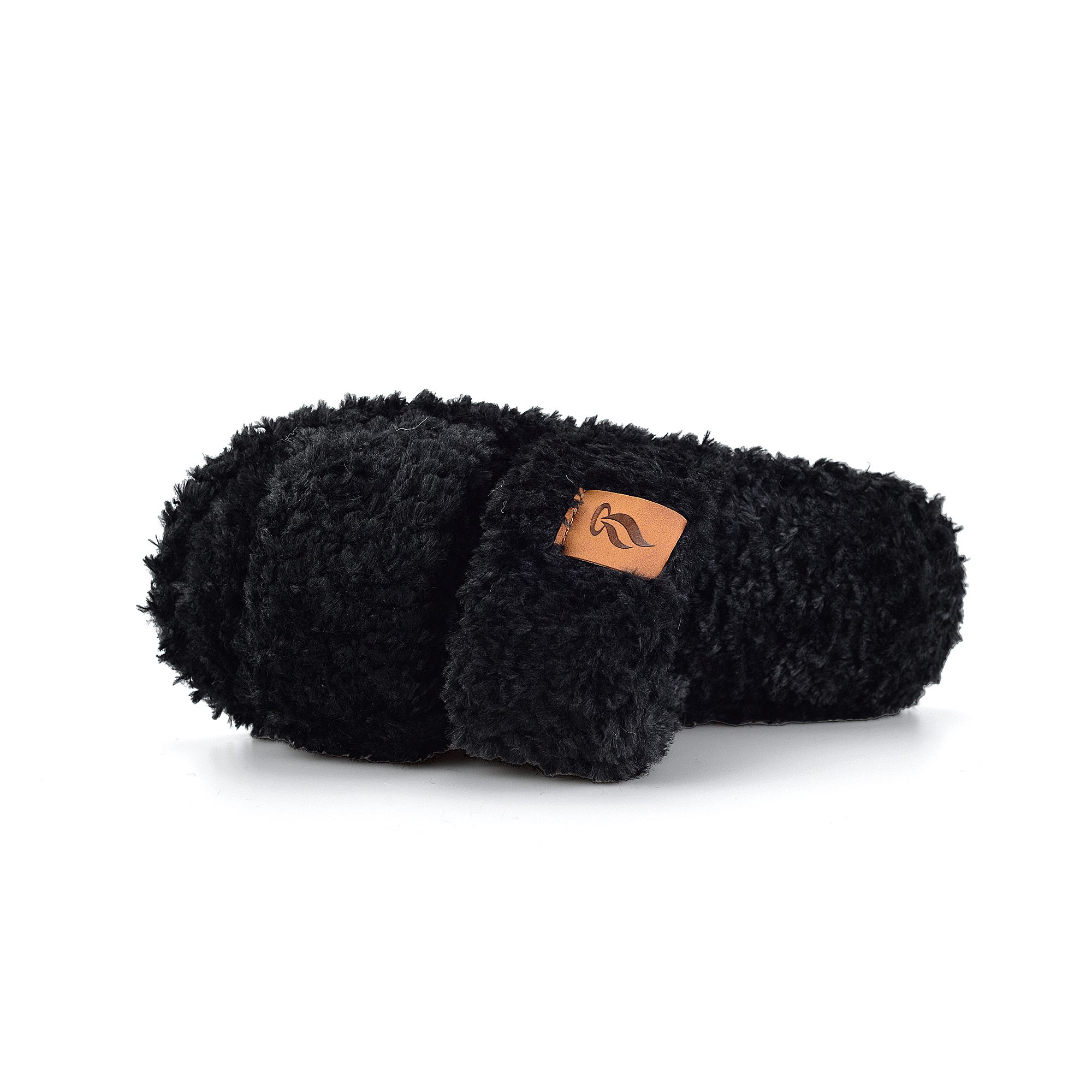  Womens Fuzzy Open Toe Slippers Faux Fur Slippers