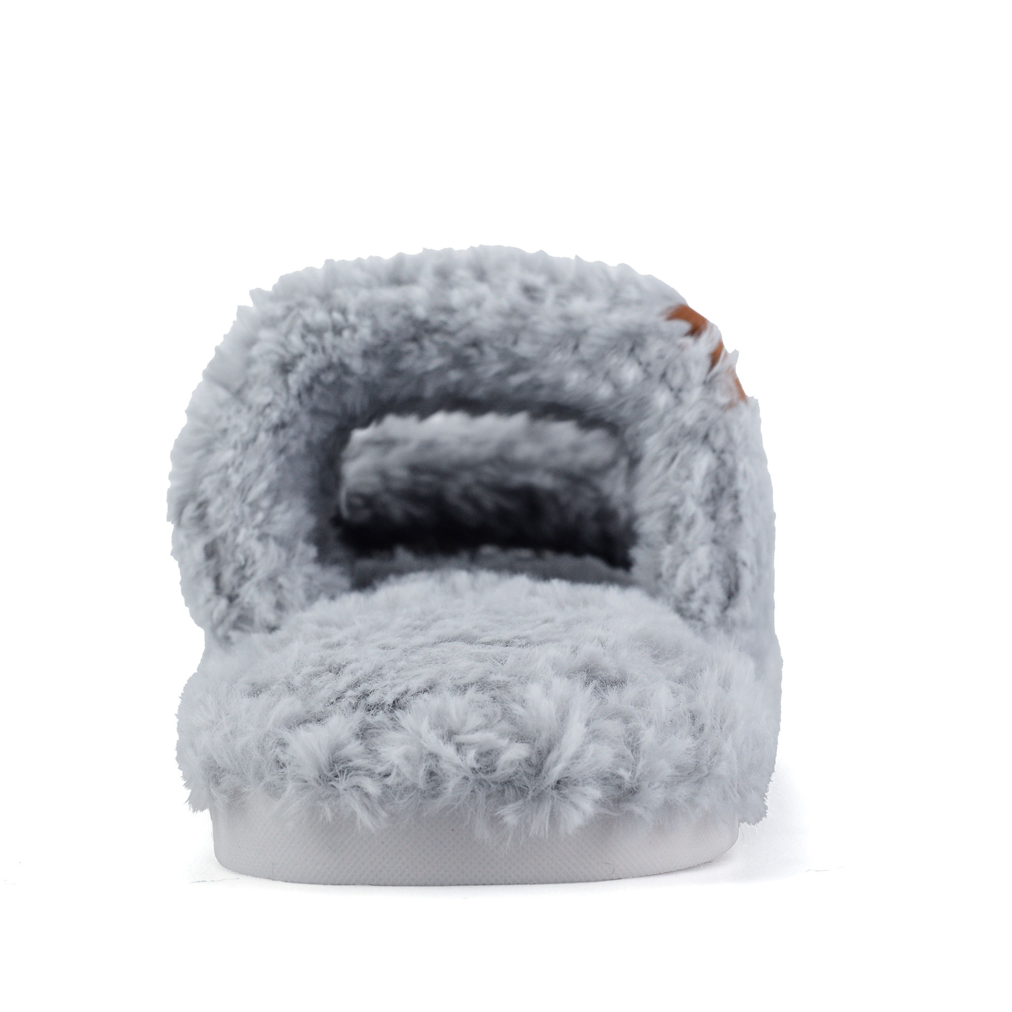  Womens Fuzzy Open Toe Slippers Faux Fur Slippers