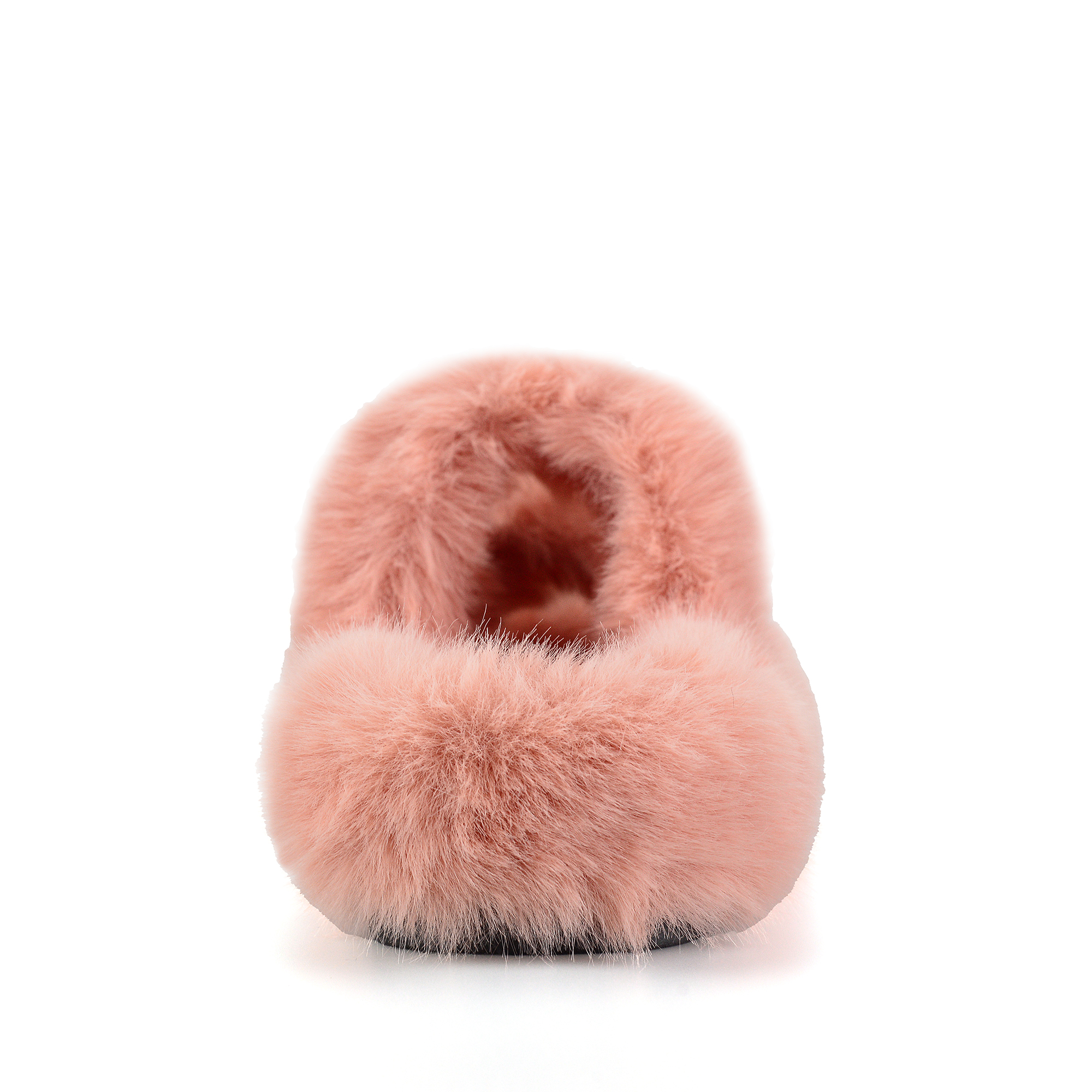 Women's Fuzzy Slippers with Memory Foam Open-Toe