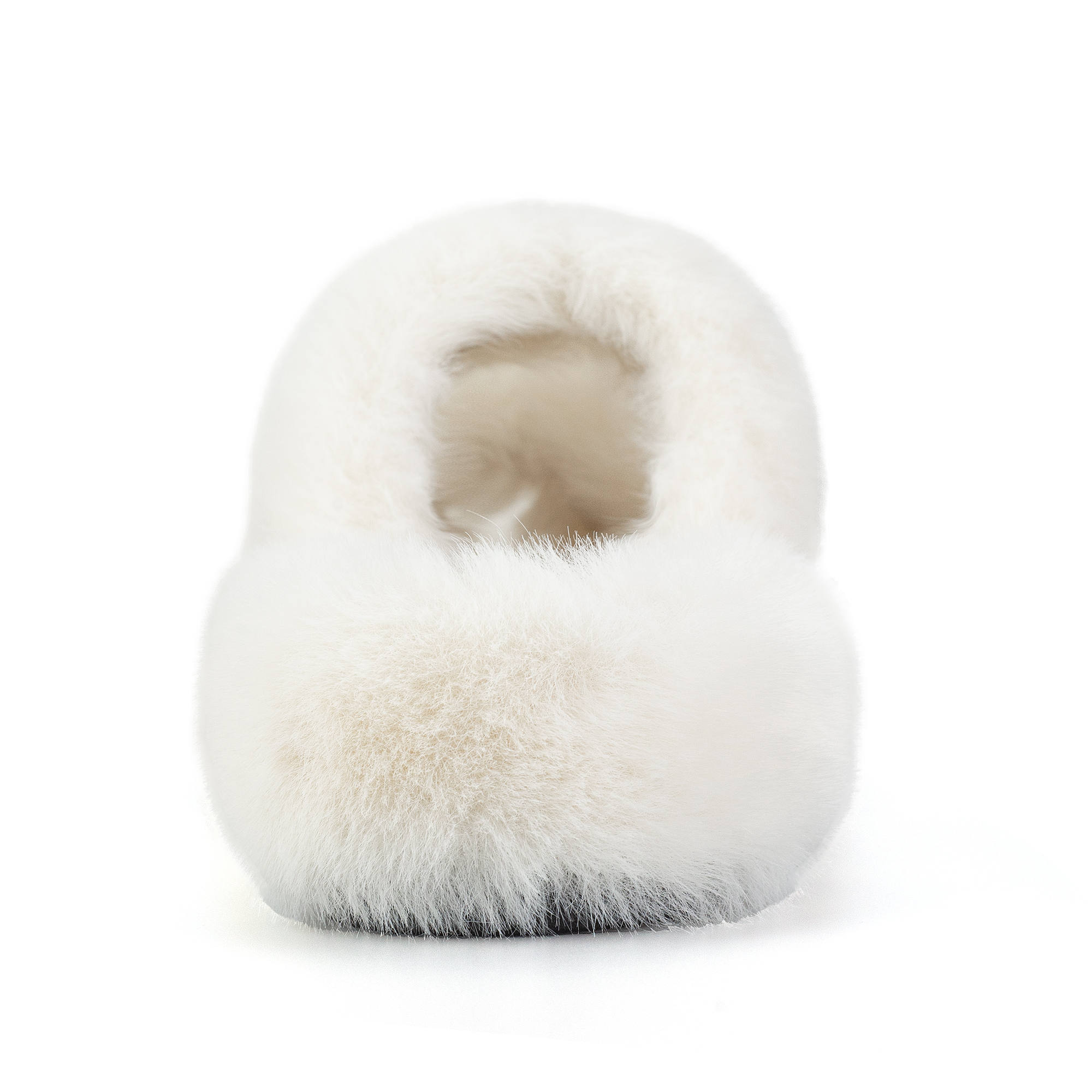 Women's Fuzzy Slippers with Memory Foam Open-Toe