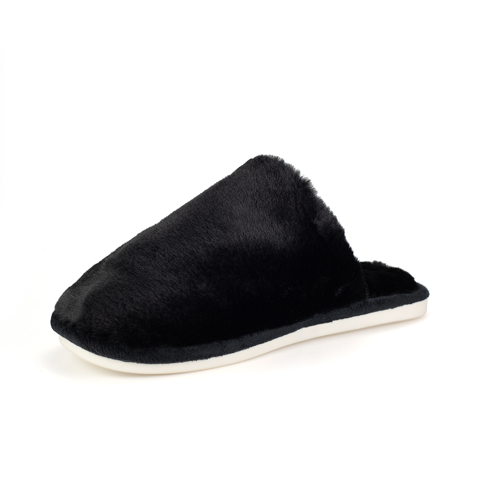 Women's Plush Fuzzy Slip-On Slippers House Slippers