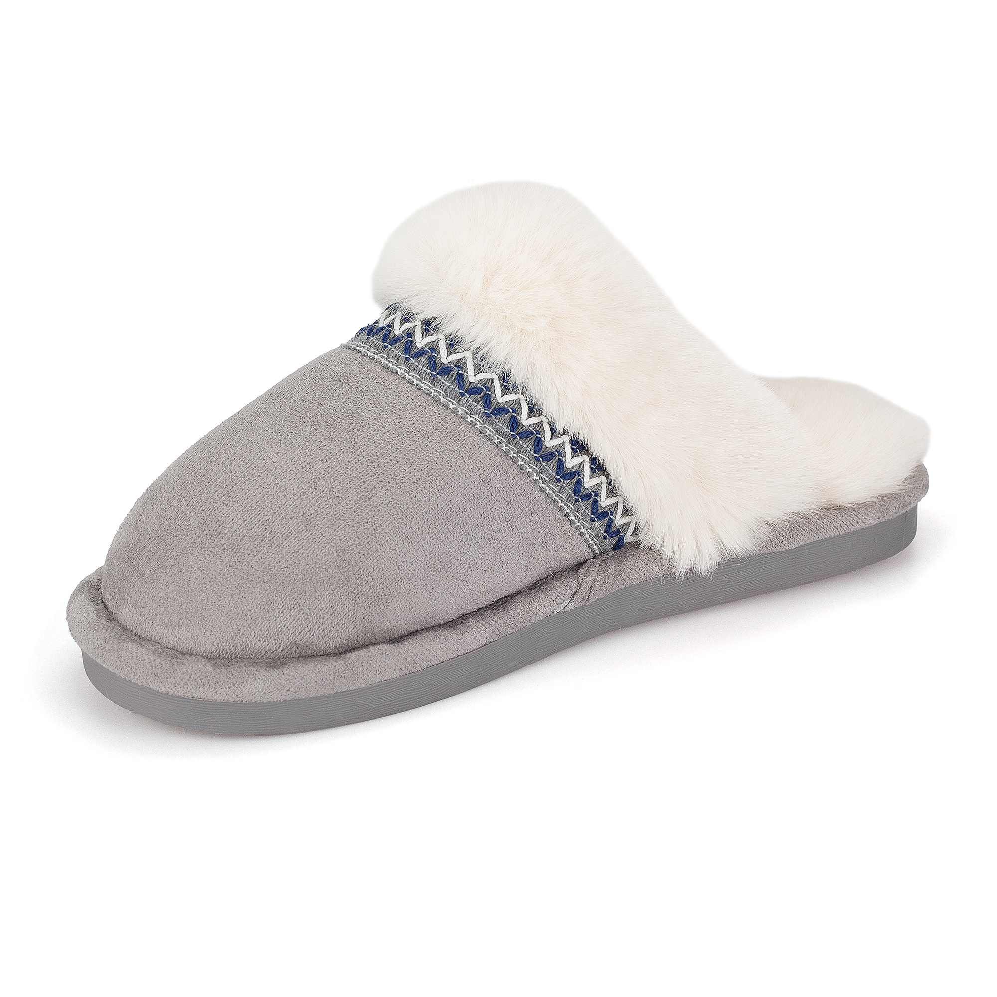  Memory Foam Fuzzy Faux Fur House Slippers