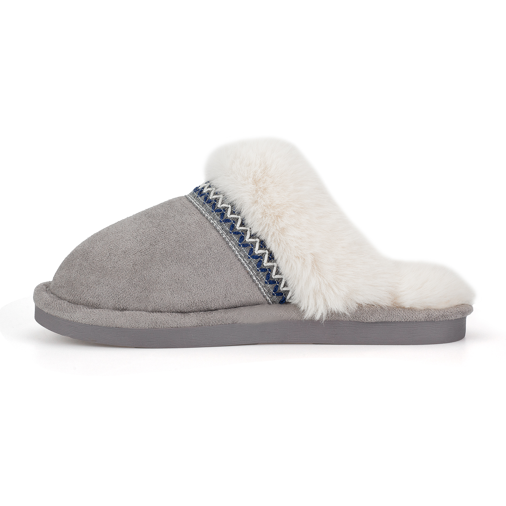  Memory Foam Fuzzy Faux Fur House Slippers