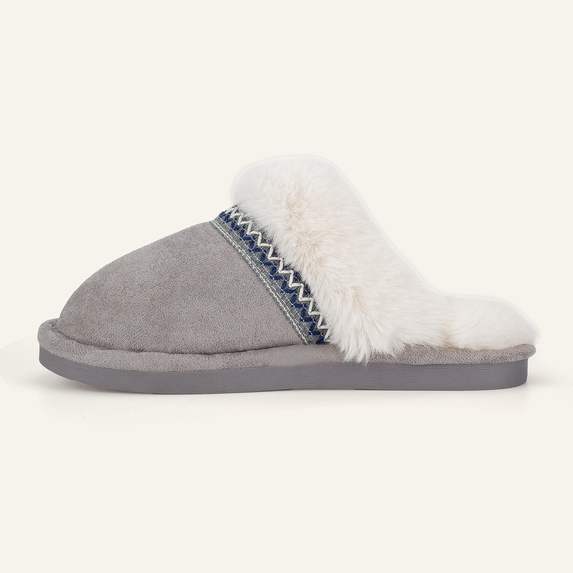 BERANMEY Slippers for Women Scuff Memory Foam Fuzzy Faux Fur