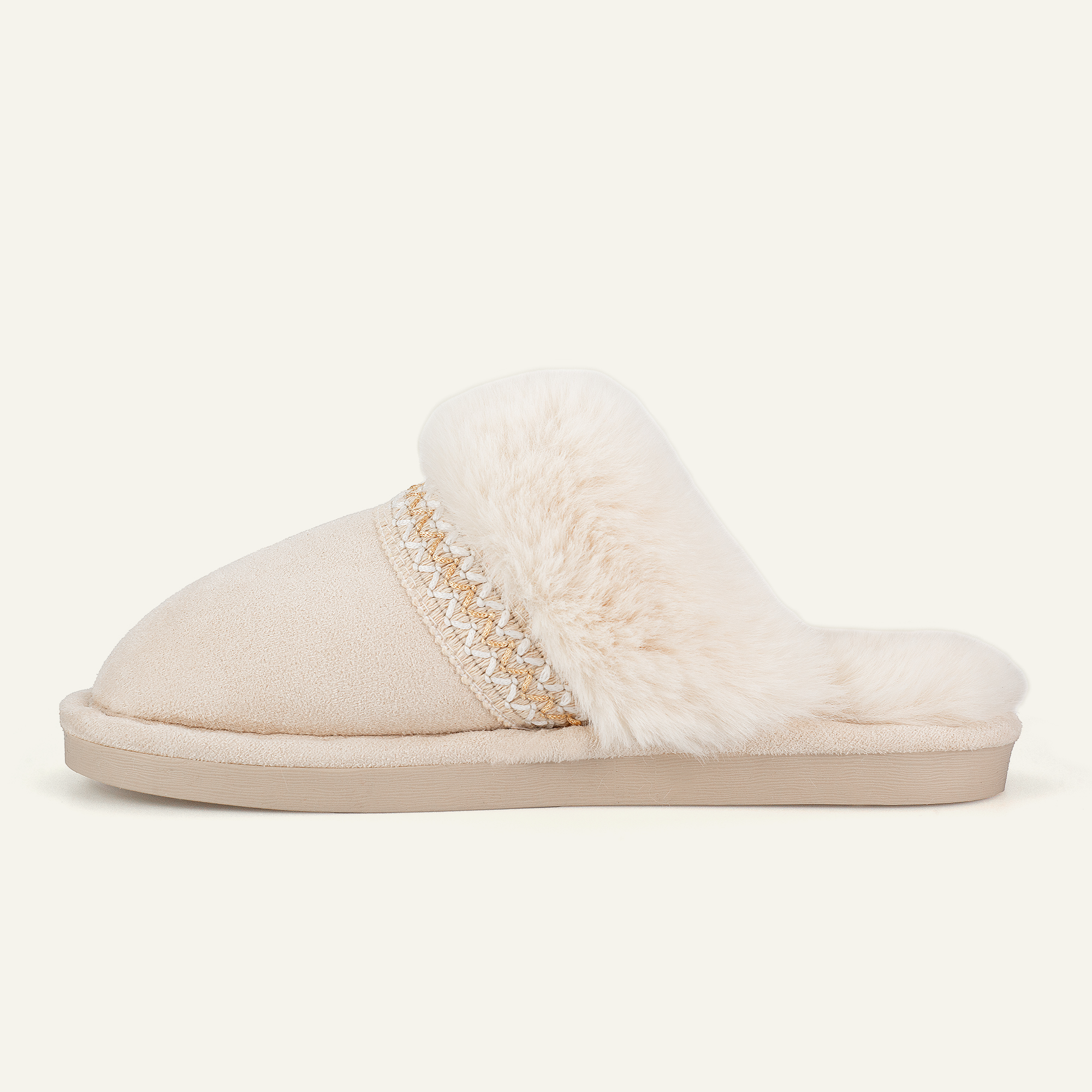 BERANMEY Slippers for Women Scuff Memory Foam Fuzzy Faux Fur