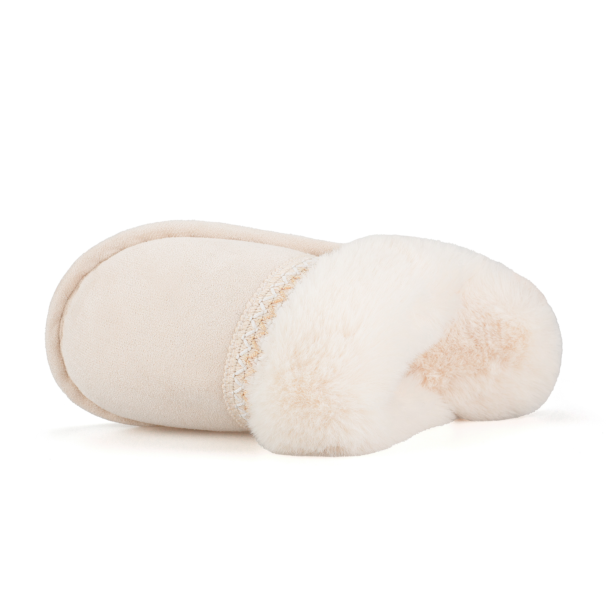  Memory Foam Fuzzy Faux Fur House Slippers