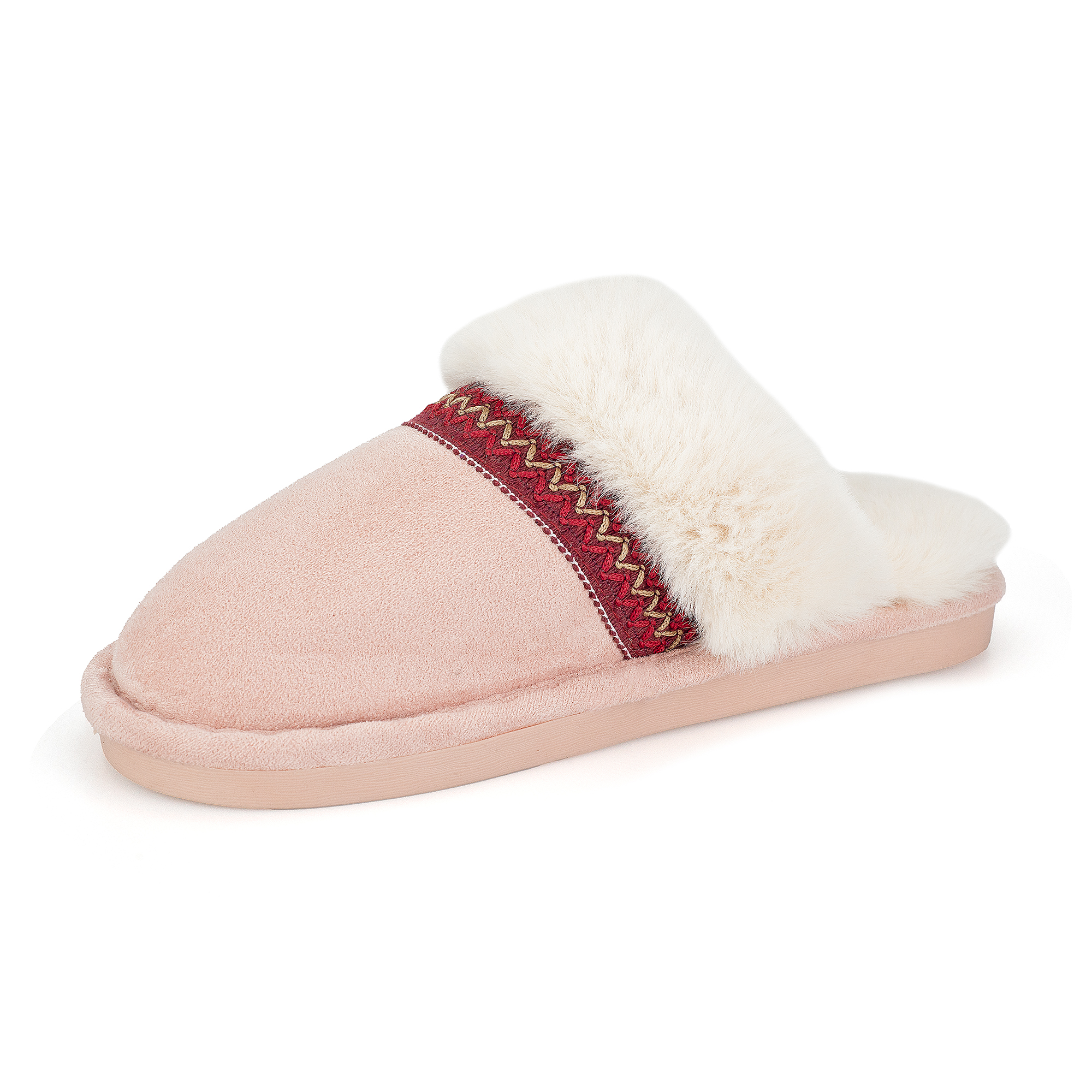  Memory Foam Fuzzy Faux Fur House Slippers
