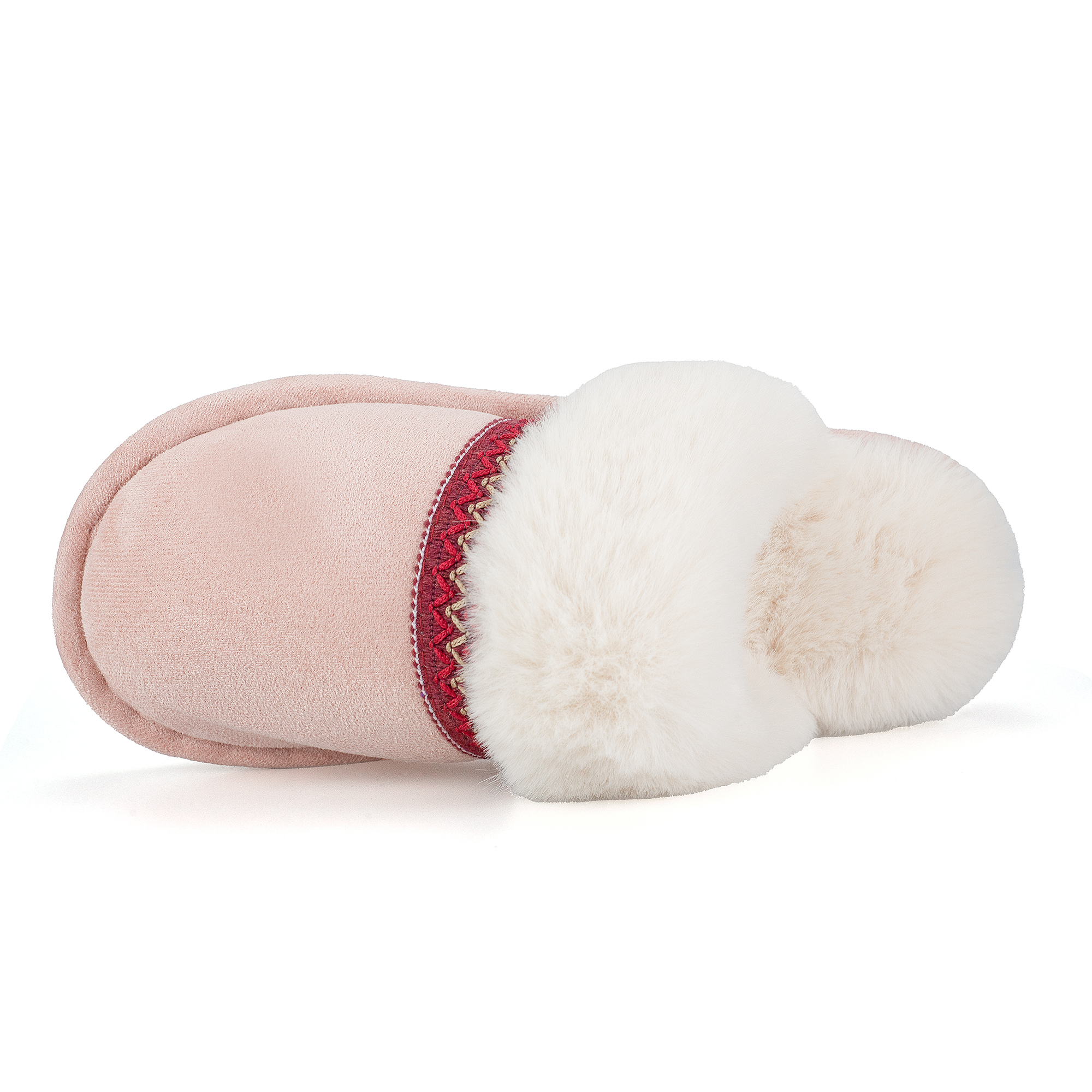  Memory Foam Fuzzy Faux Fur House Slippers