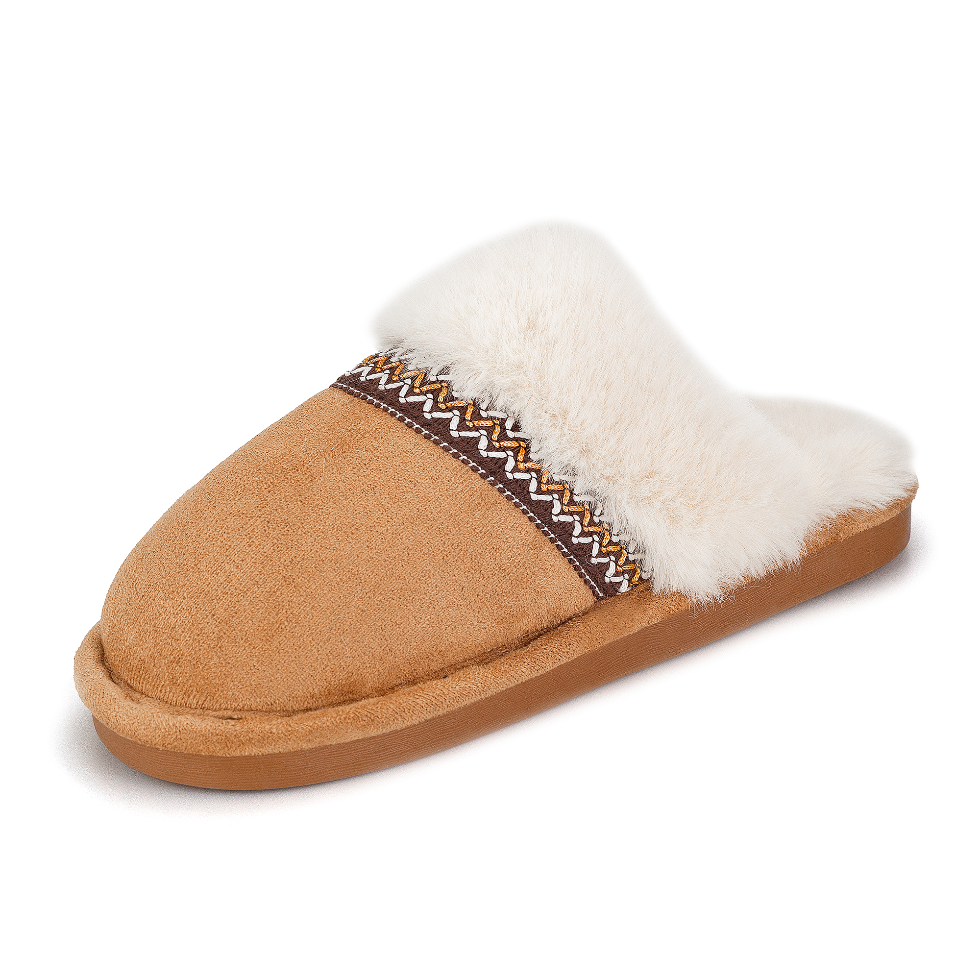  Memory Foam Fuzzy Faux Fur House Slippers