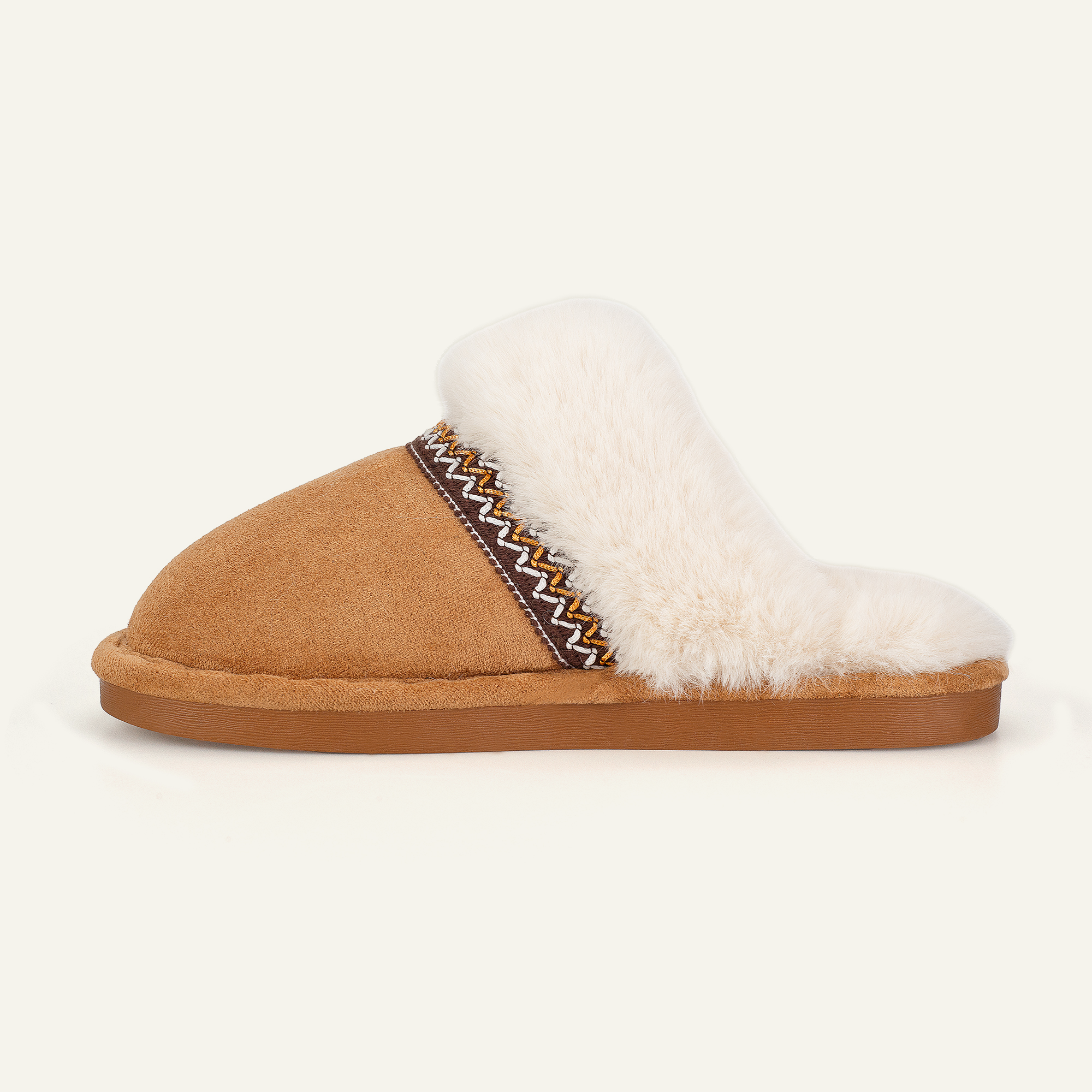 BERANMEY Slippers for Women Scuff Memory Foam Fuzzy Faux Fur