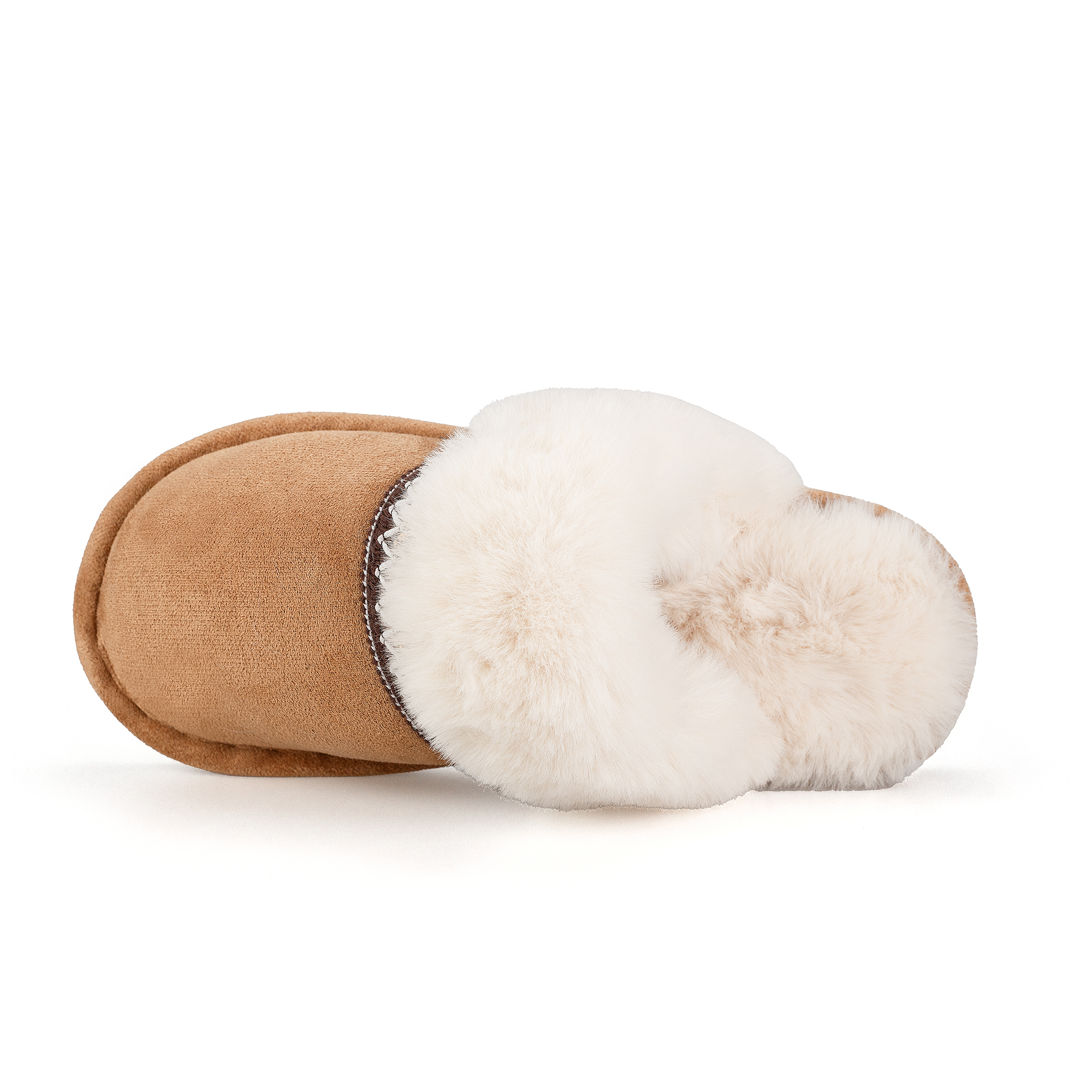  Memory Foam Fuzzy Faux Fur House Slippers