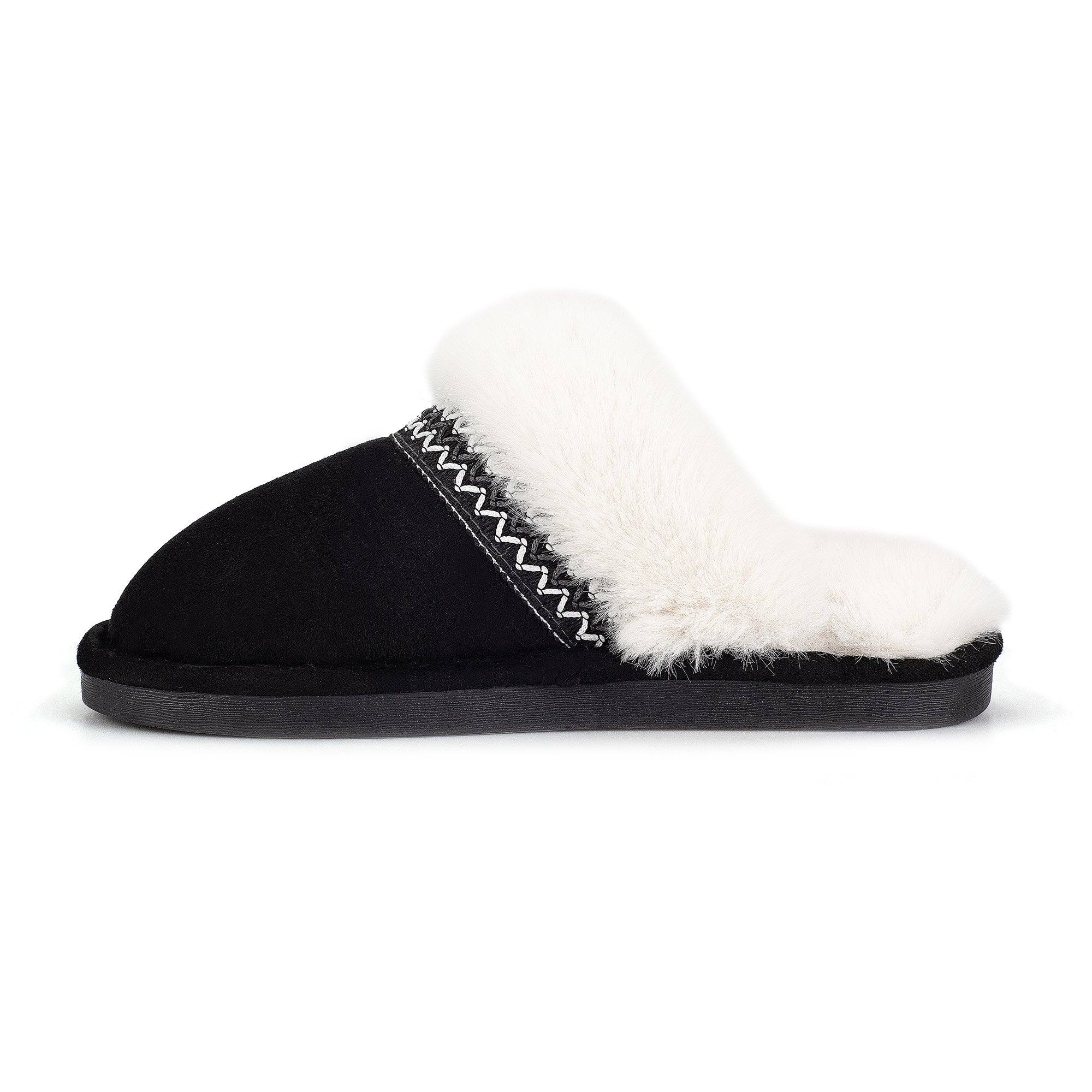  Memory Foam Fuzzy Faux Fur House Slippers
