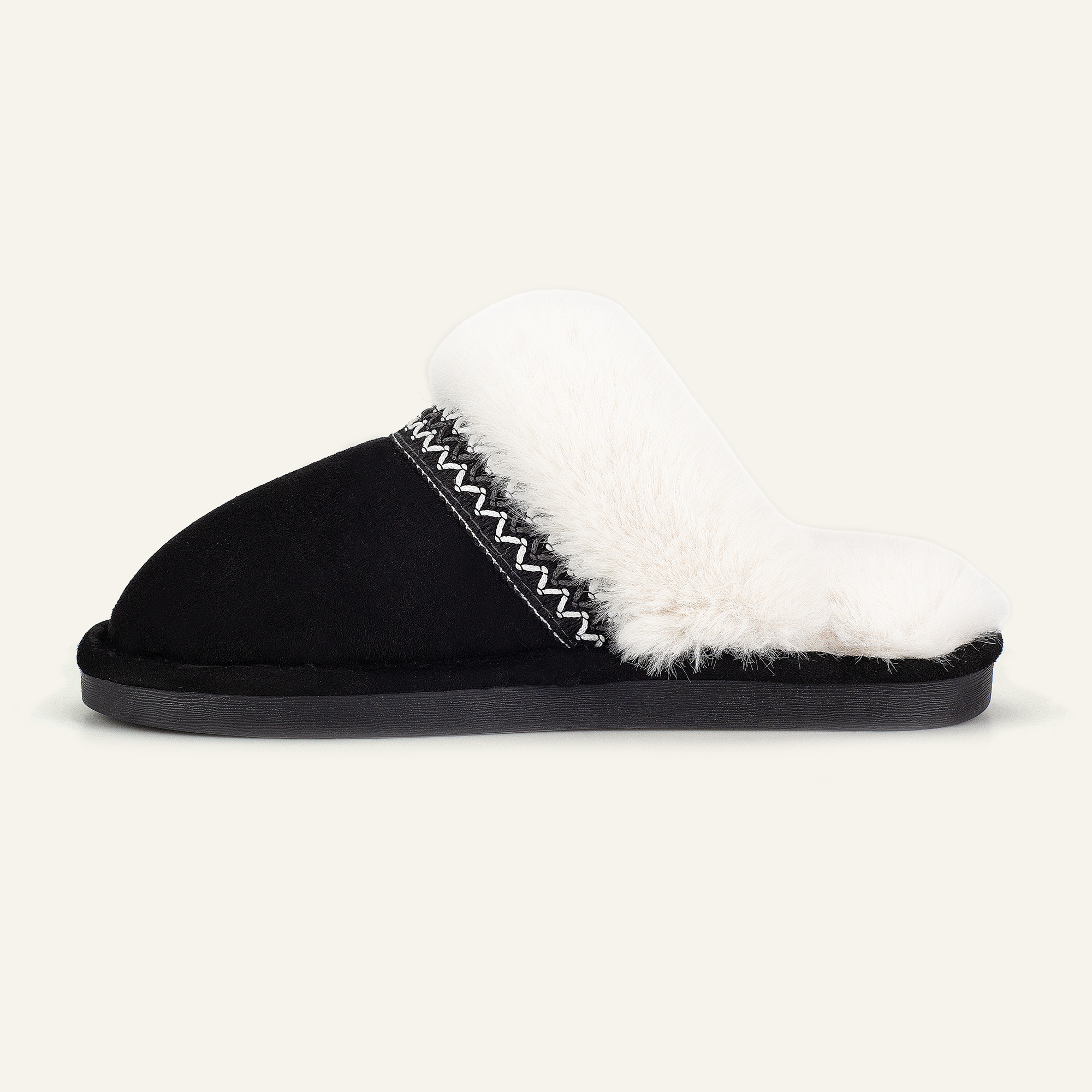 BERANMEY Slippers for Women Scuff Memory Foam Fuzzy Faux Fur