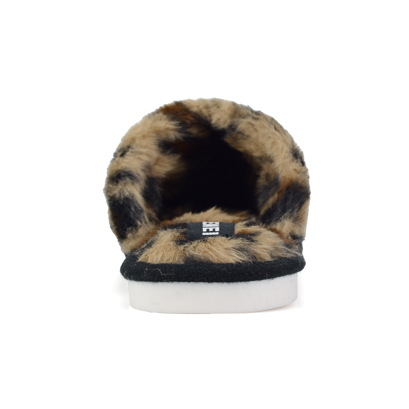 Women's Leopard Print Slippers Plush Warm Fuzzy House Slippers