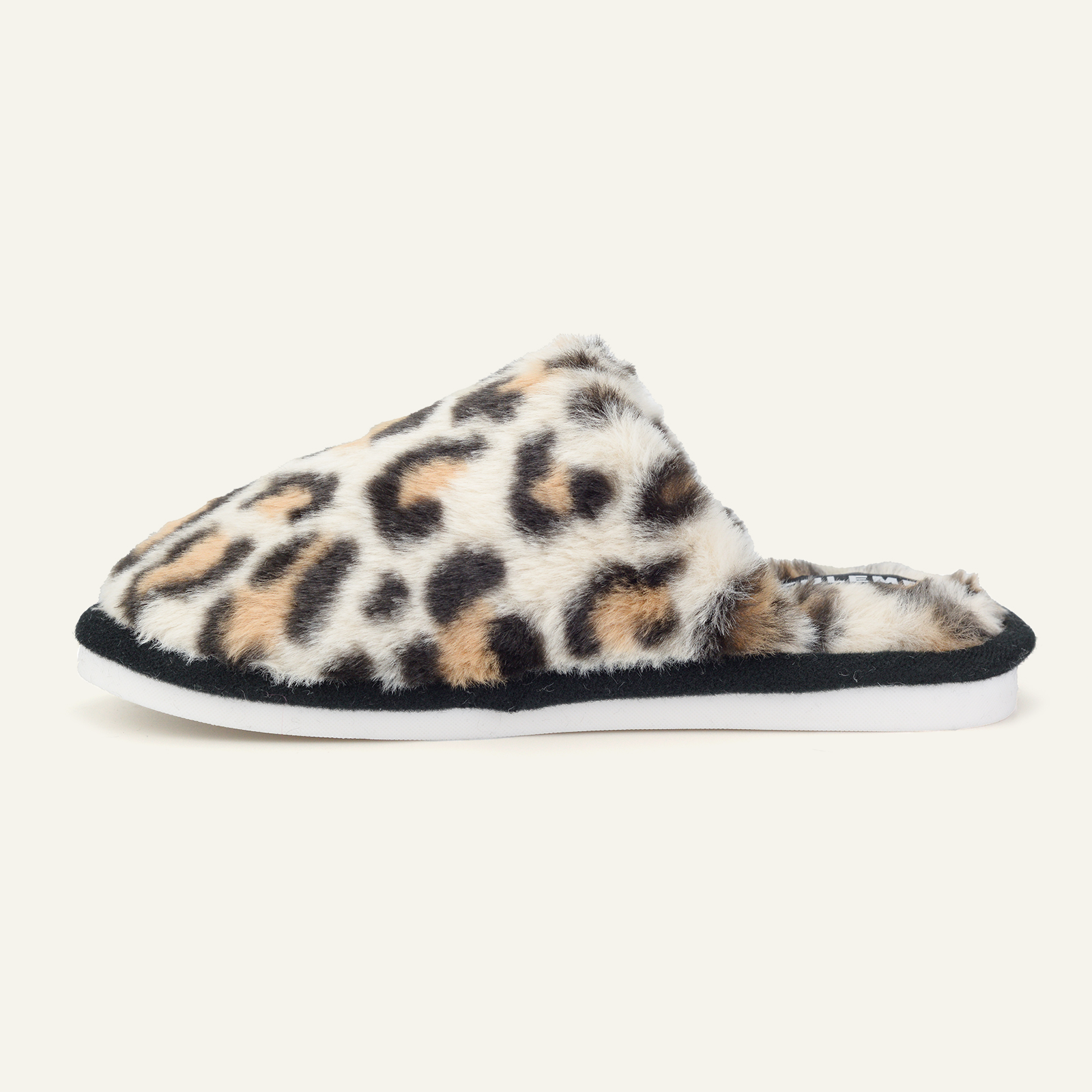 Women's Leopard Print Slippers Plush Warm Fuzzy House Slippers
